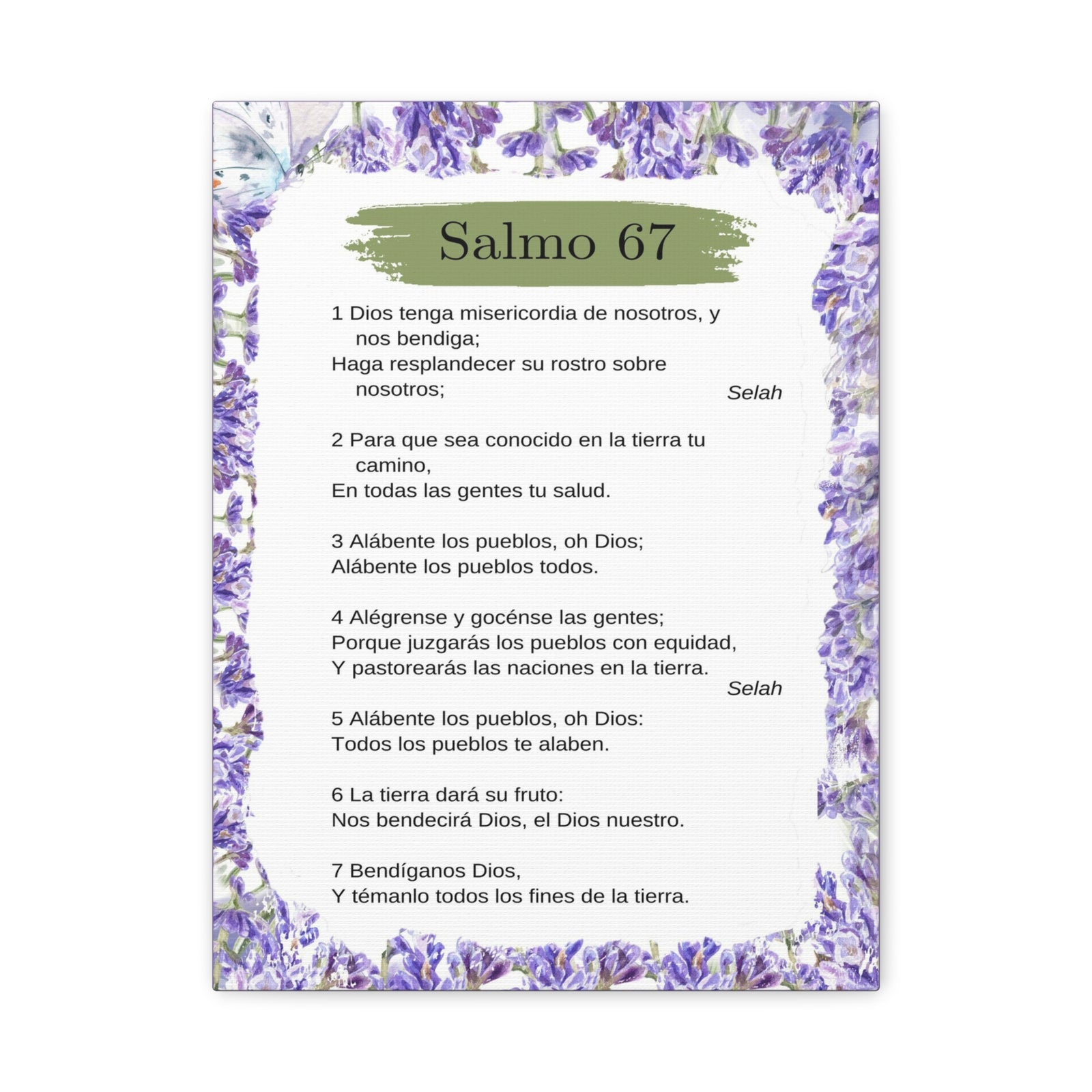 Salmo 67 Impresión De Arte Cristiano en la Pared Lista Para Colgar-Express Your Love Gifts