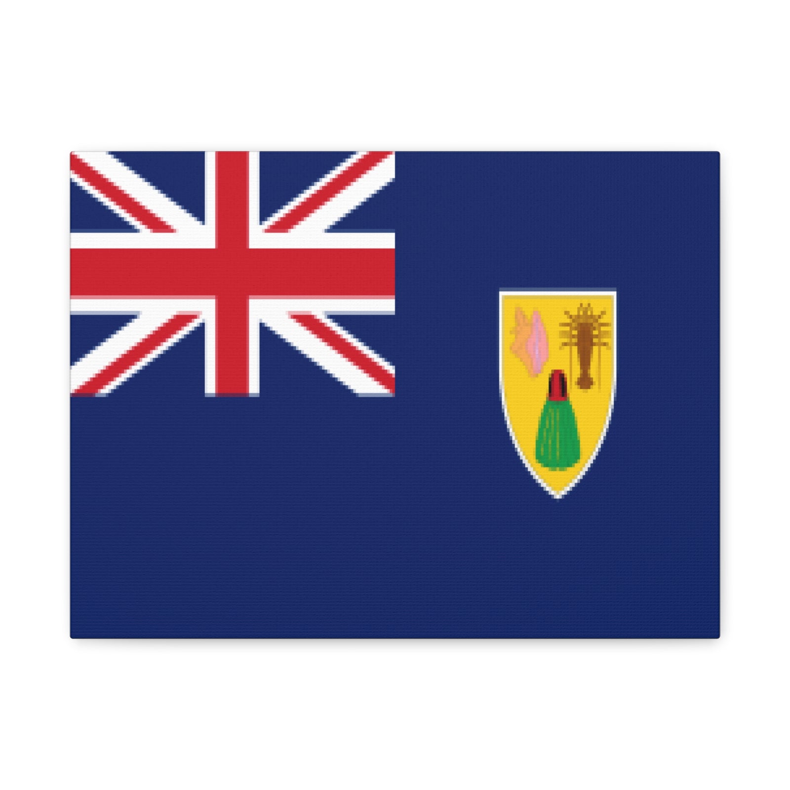 Turks and Caicos Islands Country Flag Canvas Vibrant Wall Art Unframed Home Decor-Express Your Love Gifts
