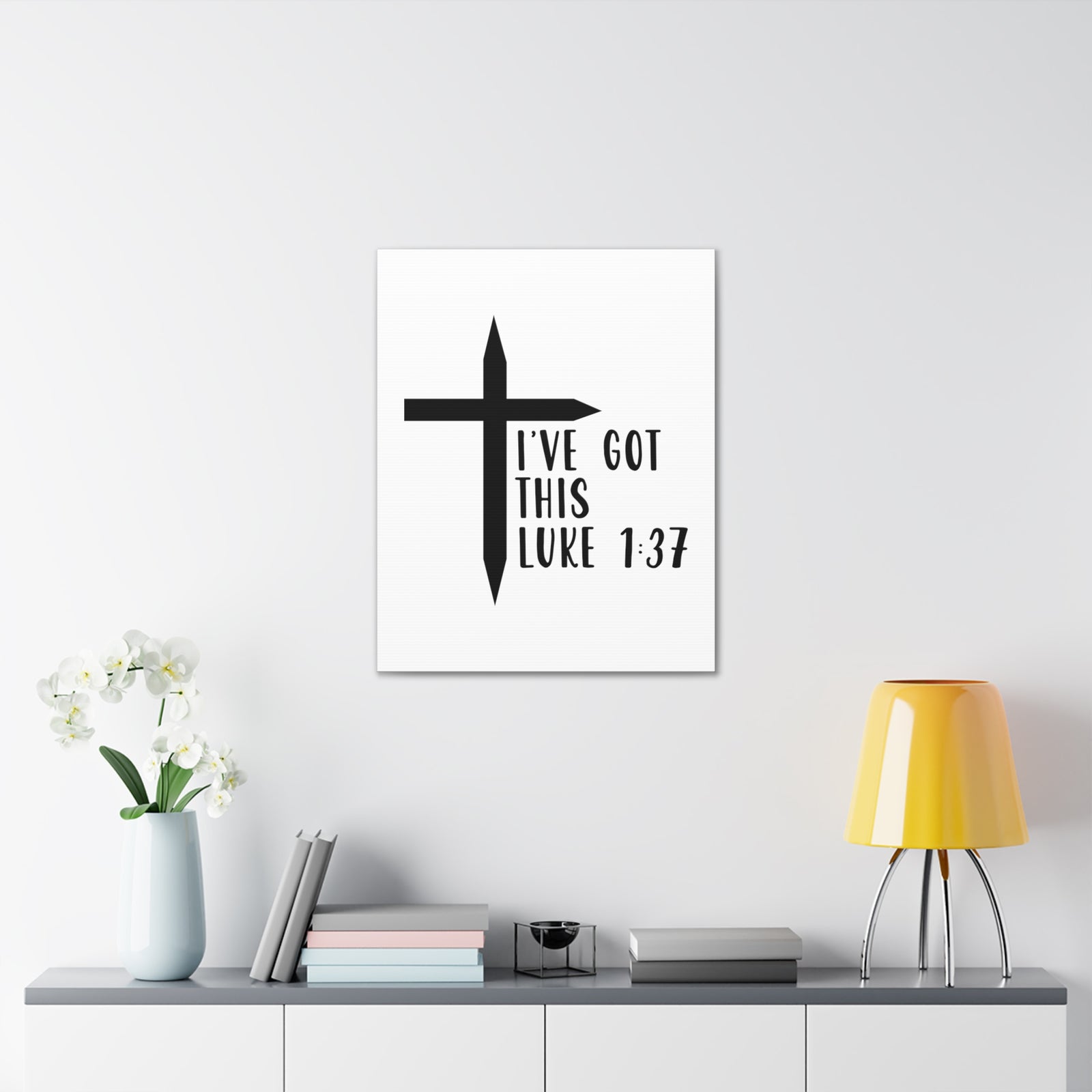 Scripture Walls Luke 1:37 I've Got This Bible Verse Canvas Christian Wall Art Ready to Hang Unframed-Express Your Love Gifts