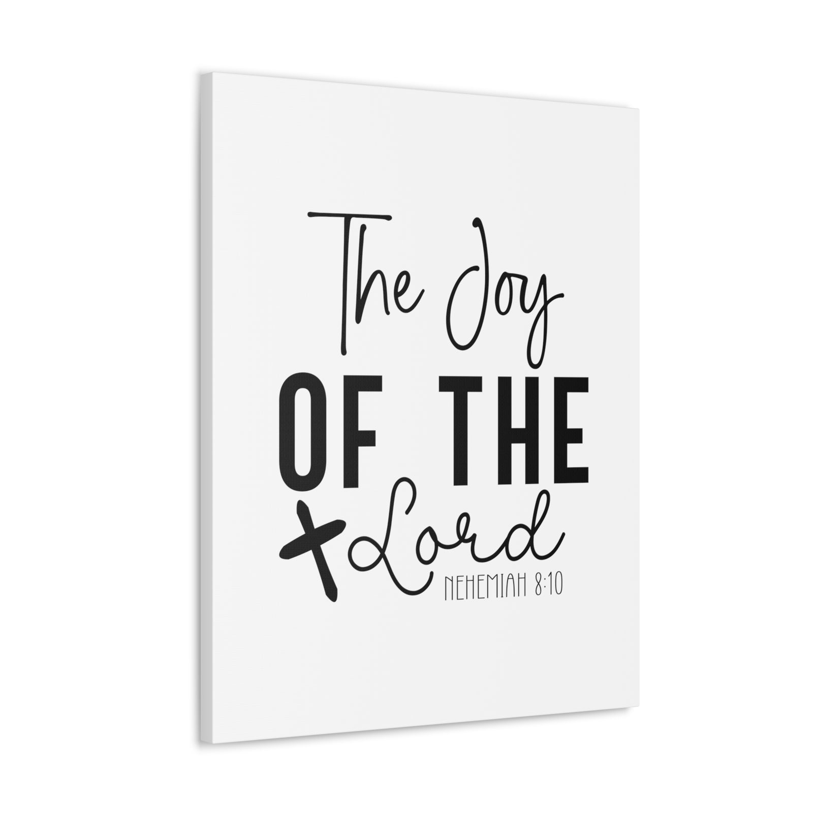 Scripture Walls Nehemiah 8:10 The Day of the Lord Bible Verse Canvas Christian Wall Art Ready to Hang Unframed-Express Your Love Gifts