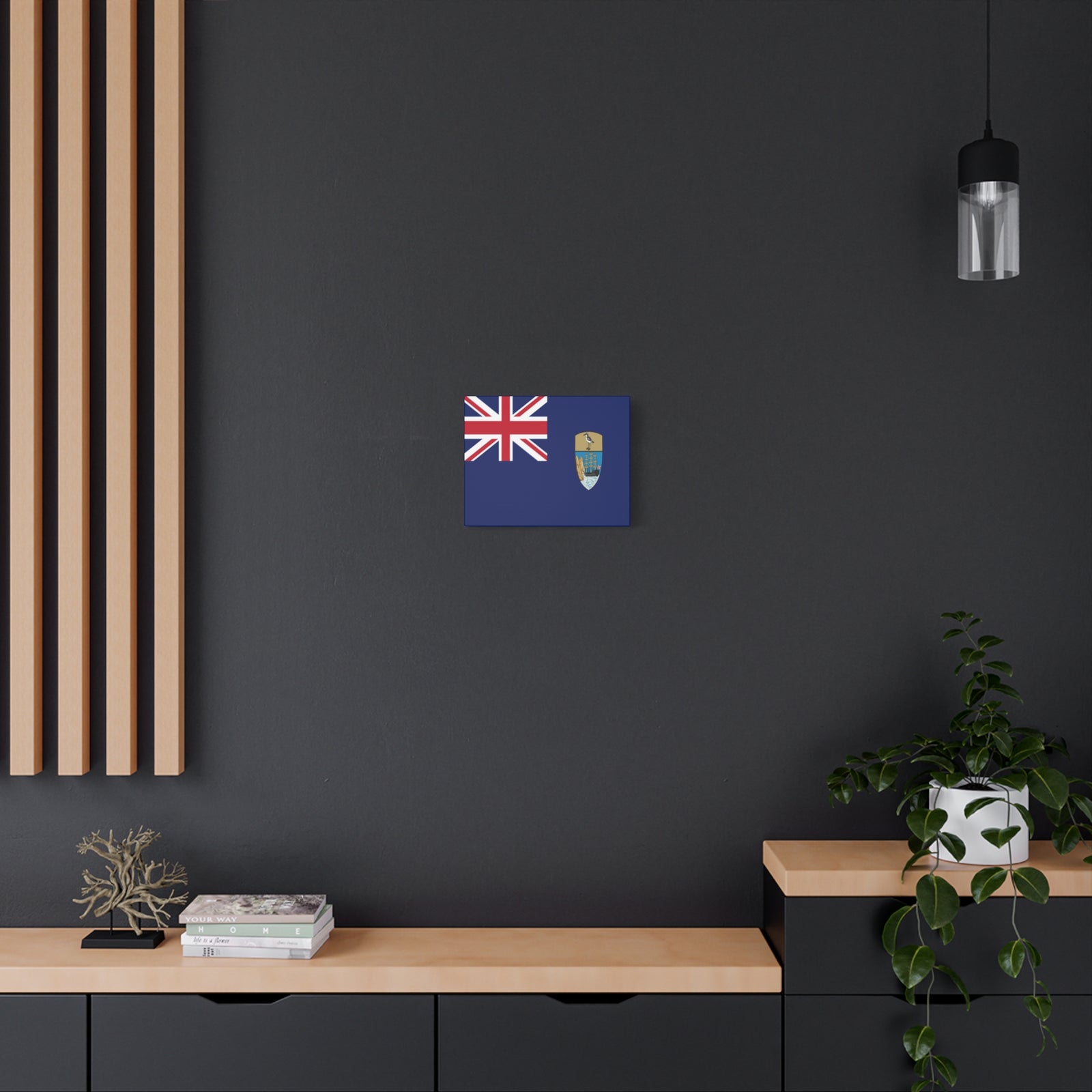 Saint Helena, Ascension and Tristan da Cunha Country Flag Canvas Vibrant Wall Art Unframed Home Decor-Express Your Love Gifts