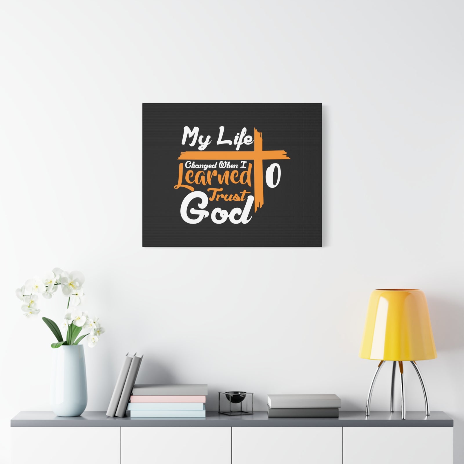 Scripture Canvas My Life Changed PSALM 37:3 Christian Wall Art Bible Verse Print Ready to Hang-Express Your Love Gifts