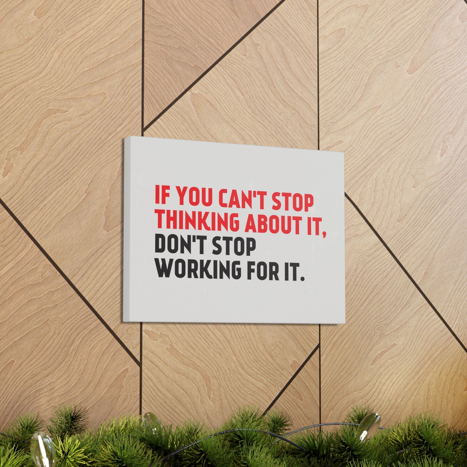 Inspirational Wall Art Thinking About It Motivation Wall Decor for Home Office Gym Inspiring Success Quote Print Ready to Hang-Express Your Love Gifts