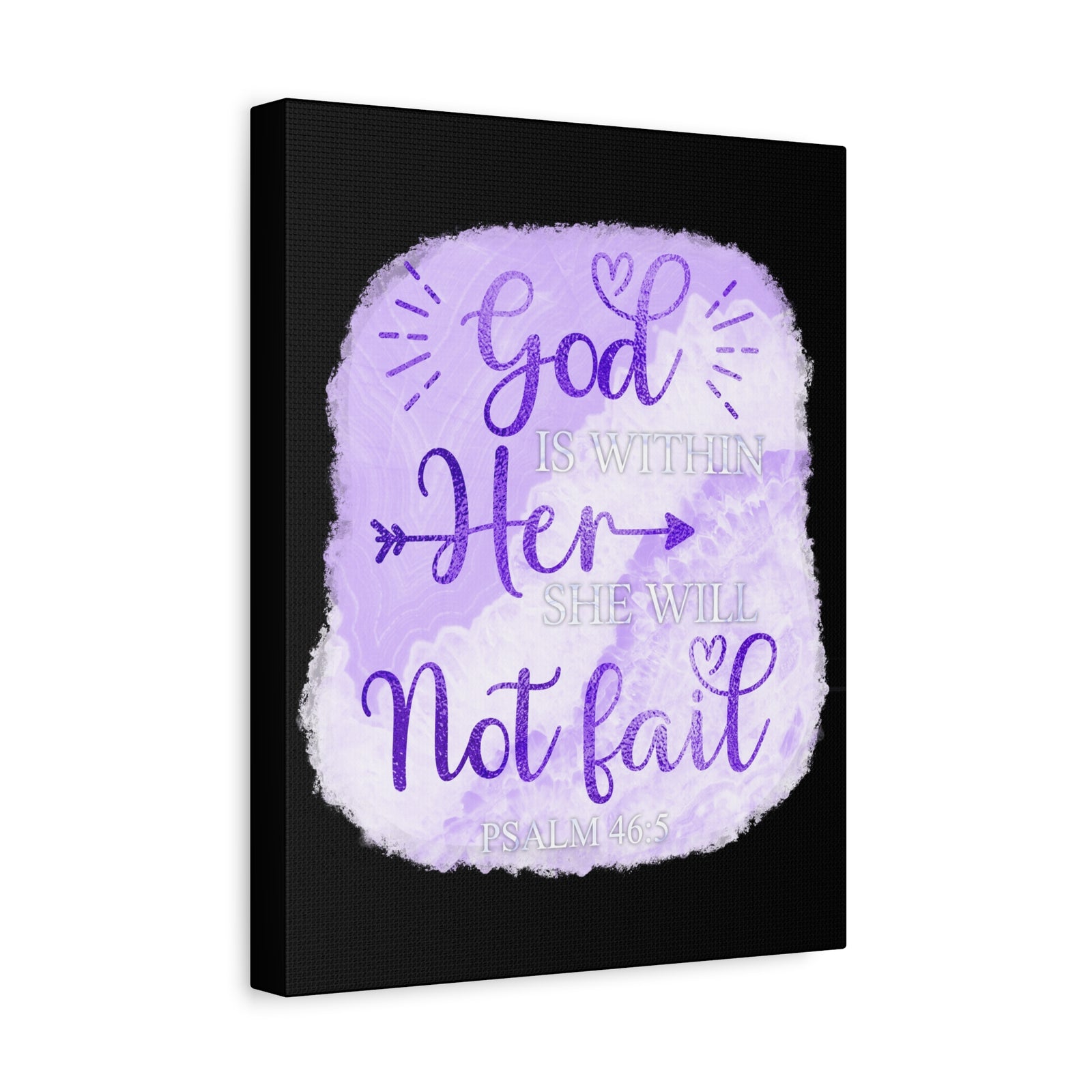Scripture Walls Psalm 46:5 God is Within Her Bible Verse Canvas Christian Wall Art Ready to Hang Unframed-Express Your Love Gifts