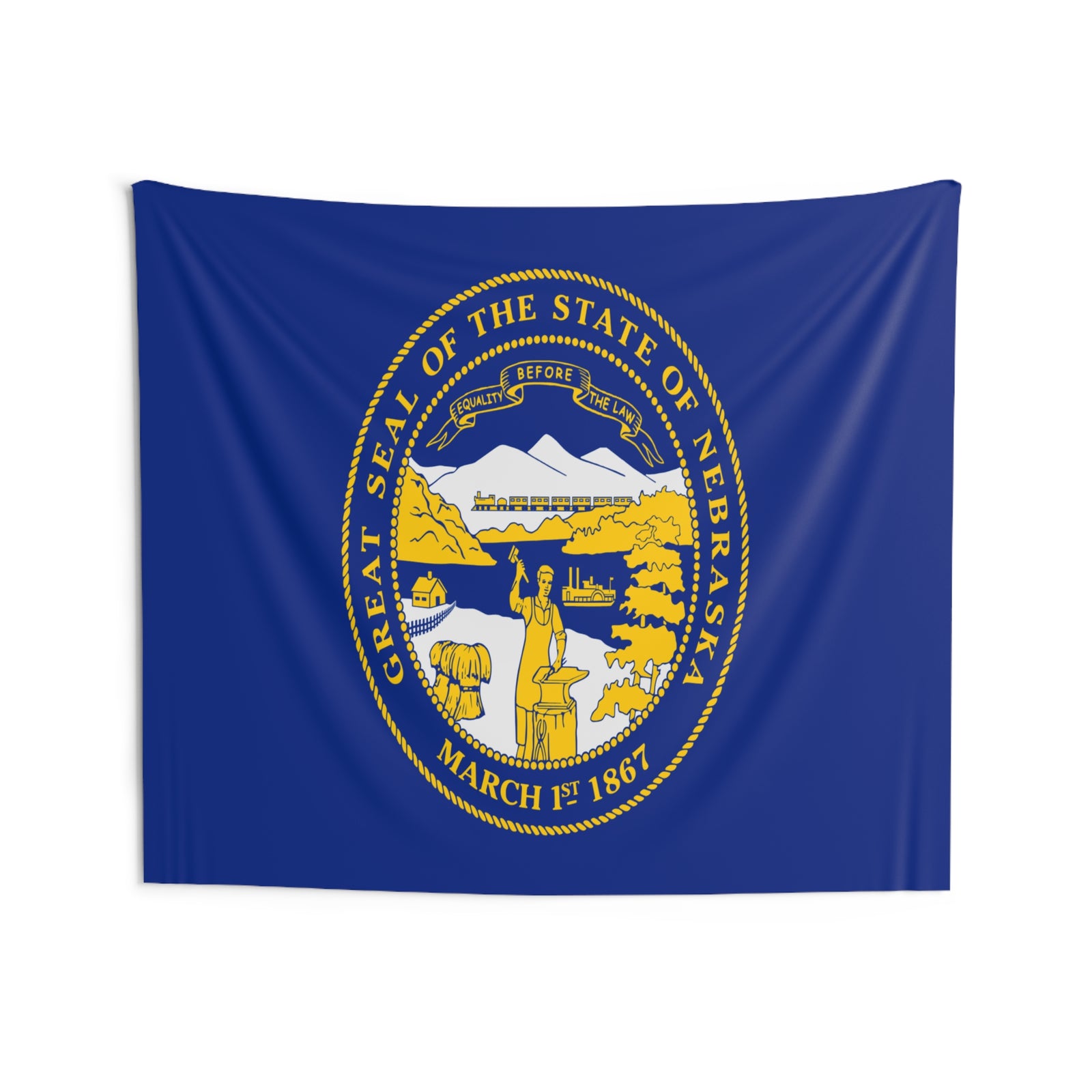 Nebraska State Flag Wall Hanging Tapestry-Express Your Love Gifts