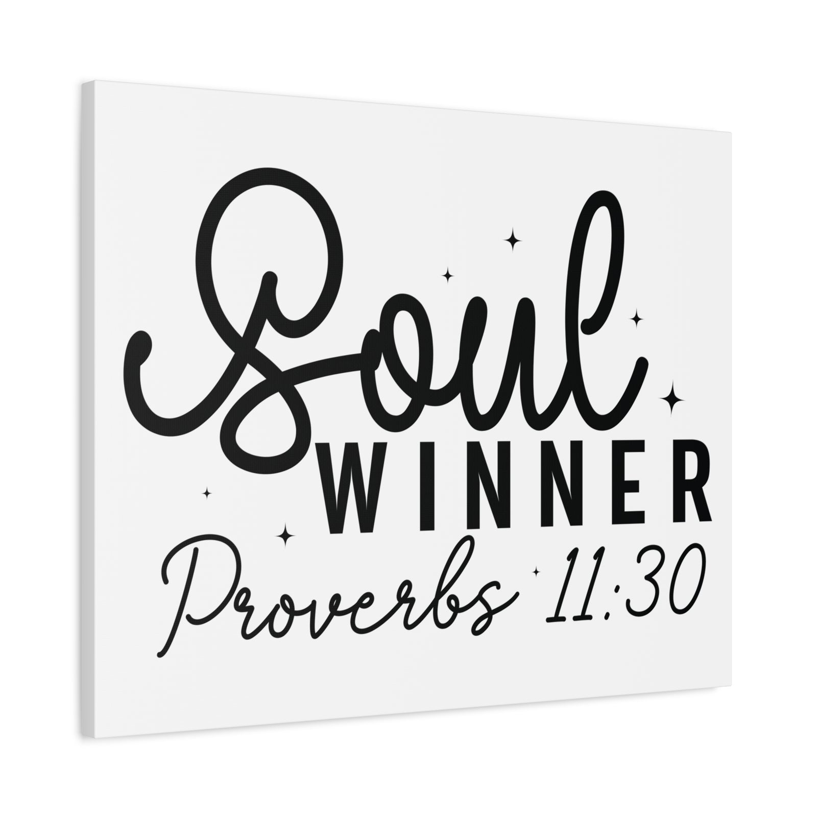 Scripture Walls Proverbs 11:30 Soul Winner Bible Verse Canvas Christian Wall Art Ready to Hang Unframed-Express Your Love Gifts