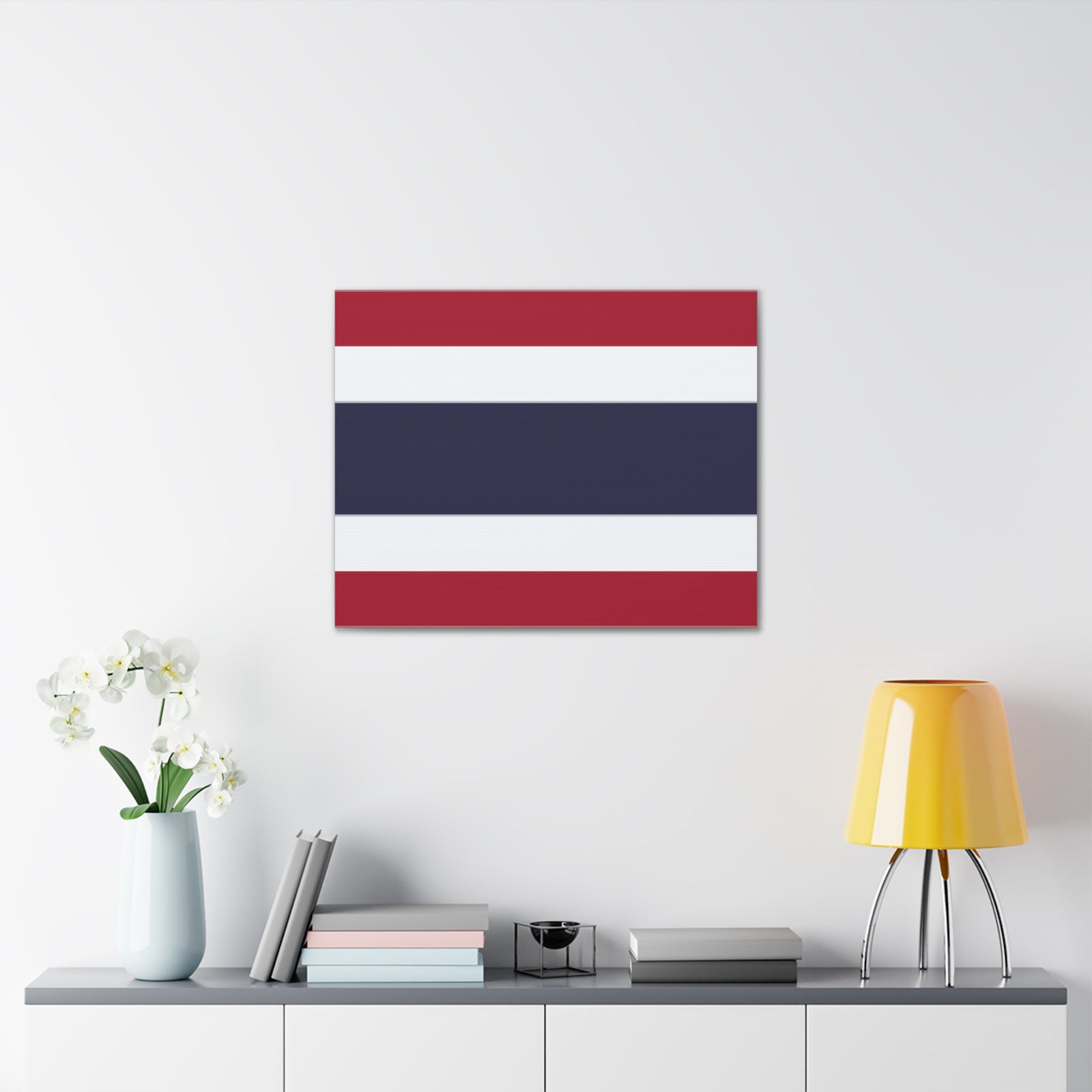 Thailand Country Flag Canvas Vibrant Wall Art Unframed Home Decor-Express Your Love Gifts