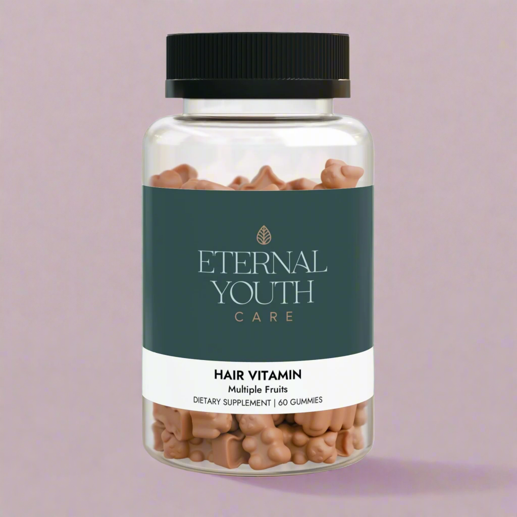 Eternal Youth Hair Vitamin Gummies – Healthy Hair Growth & Strength Multi-Fruit Flavor Non-GMO, Corn-Free (60 Gummies)-Express Your Love Gifts