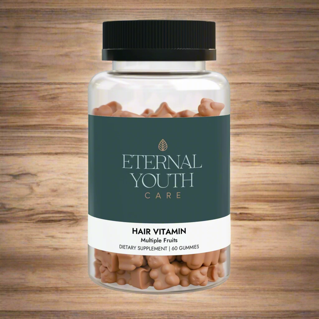 Eternal Youth Hair Vitamin Gummies – Healthy Hair Growth & Strength Multi-Fruit Flavor Non-GMO, Corn-Free (60 Gummies)-Express Your Love Gifts