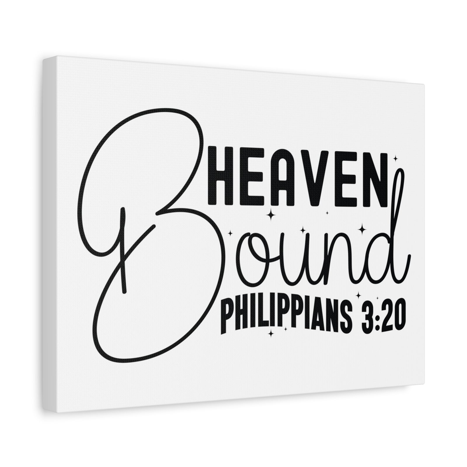 Scripture Walls Philippians 3:20 I am Heaven Bound Bible Verse Canvas Christian Wall Art Ready to Hang Unframed-Express Your Love Gifts