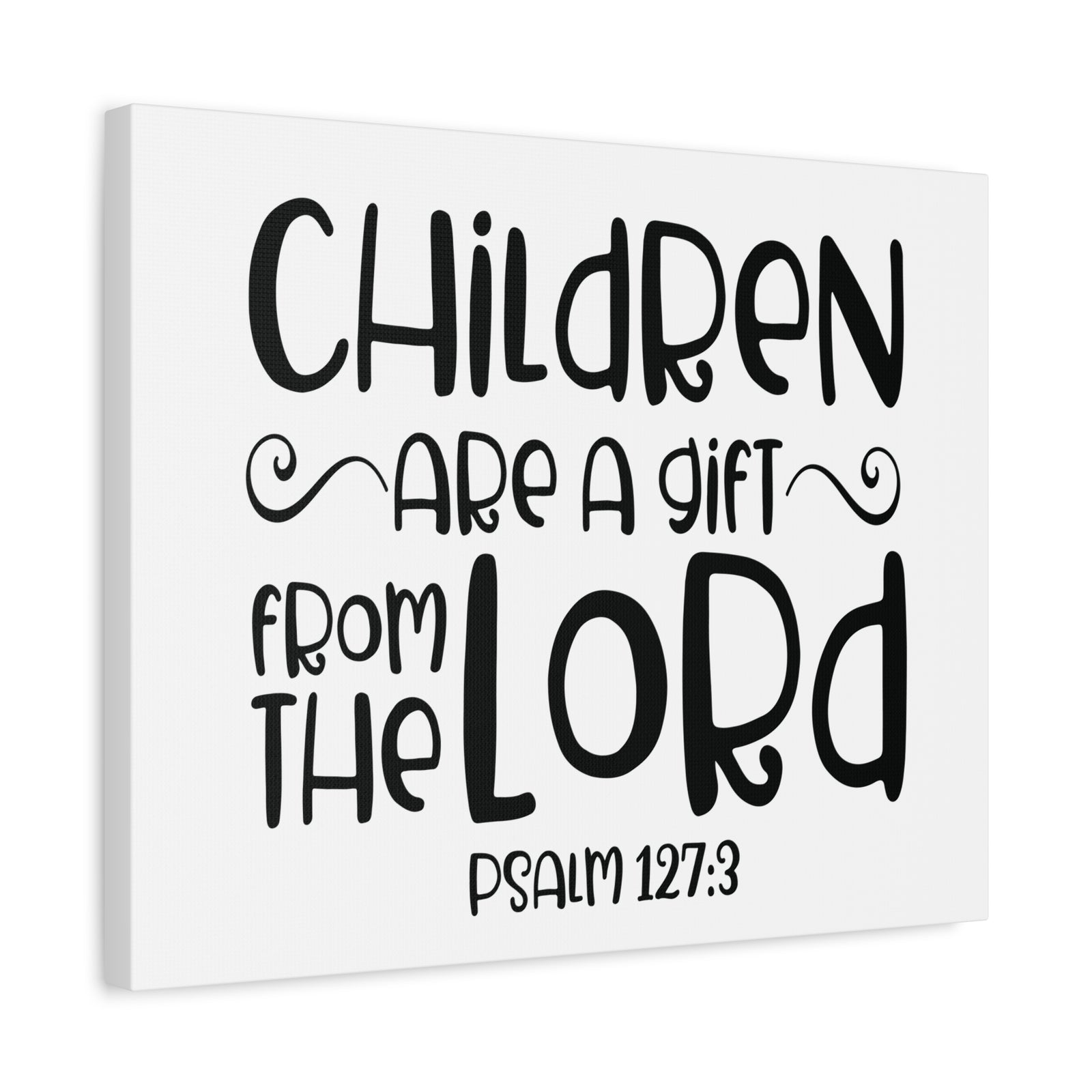 Scripture Canvas From The Lord Psalm 127:3 Christian Wall Art Bible Verse Print Ready to Hang-Express Your Love Gifts