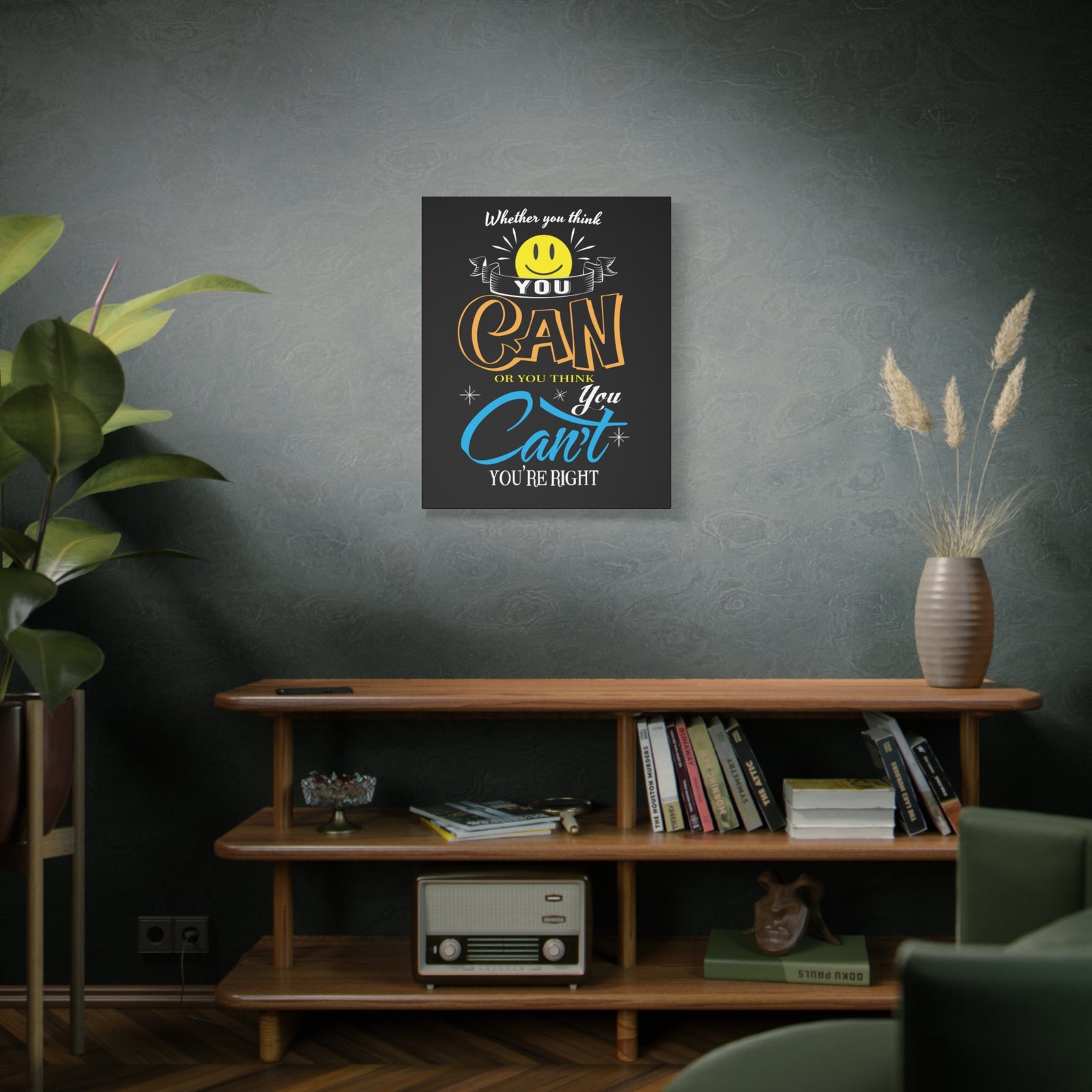 Inspirational Quote Canvas You Can Wall Art Motivational Motto Inspiring Prints Artwork Decor Ready to Hang-Express Your Love Gifts