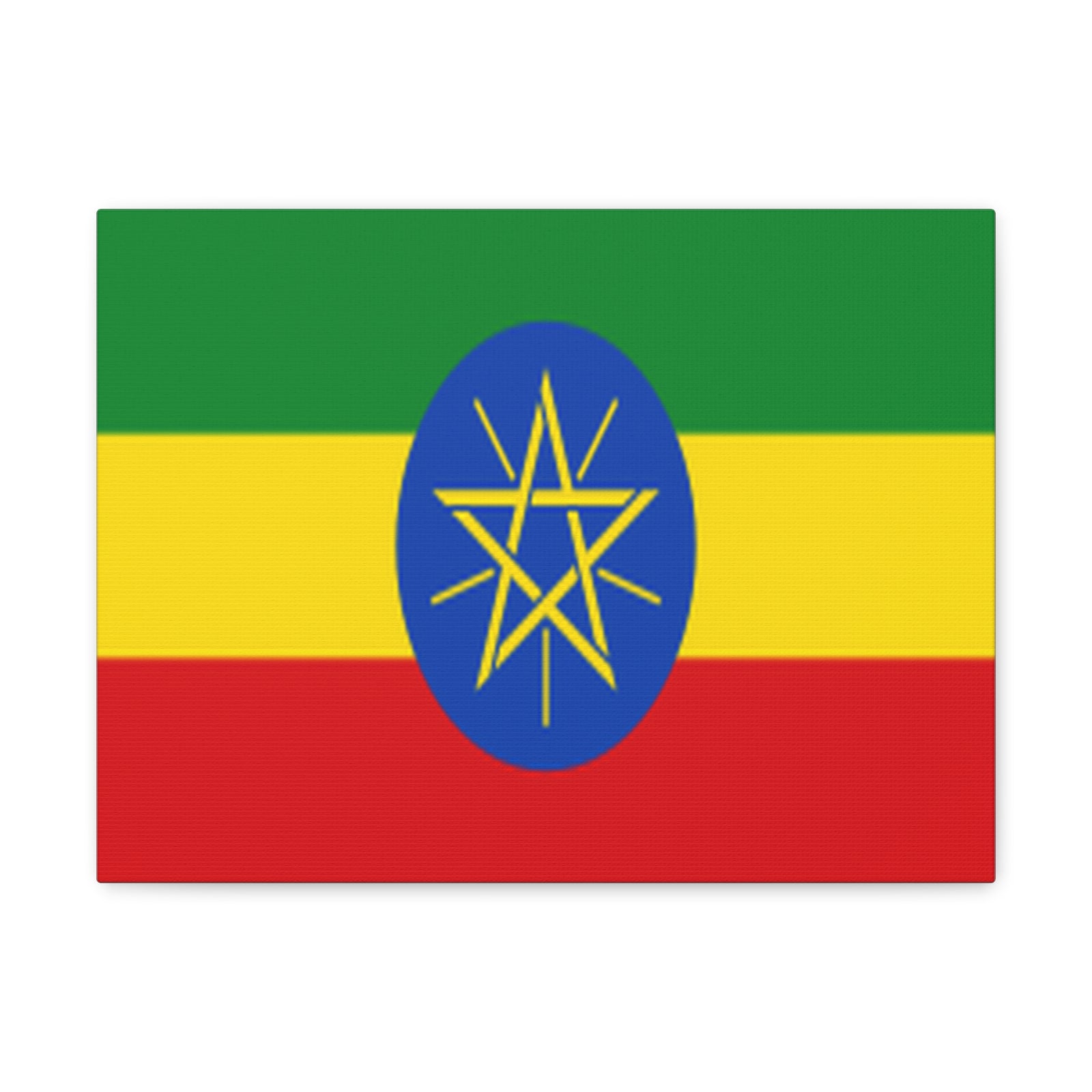 Ethiopia Country Flag Canvas Vibrant Wall Art Unframed Home Decor-Express Your Love Gifts
