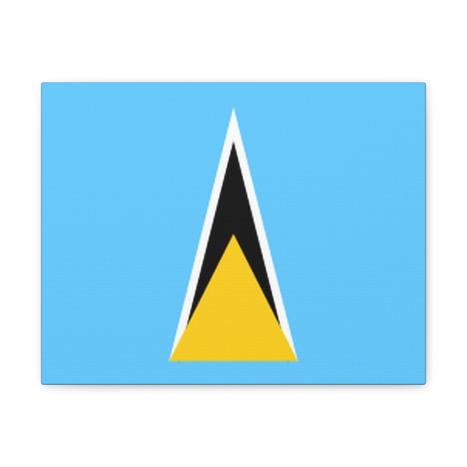Saint Lucia Country Flag Canvas Vibrant Wall Art Unframed Home Decor-Express Your Love Gifts