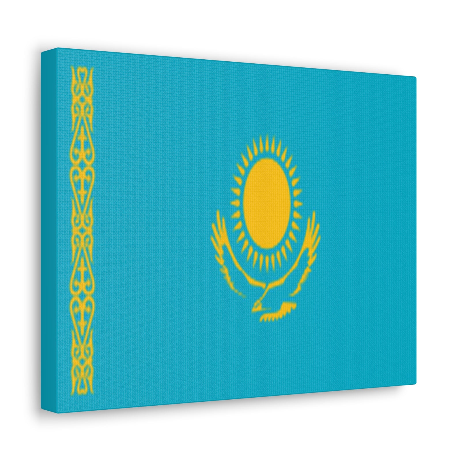 Kazakhstan Country Flag Canvas Vibrant Wall Art Unframed Home Decor-Express Your Love Gifts