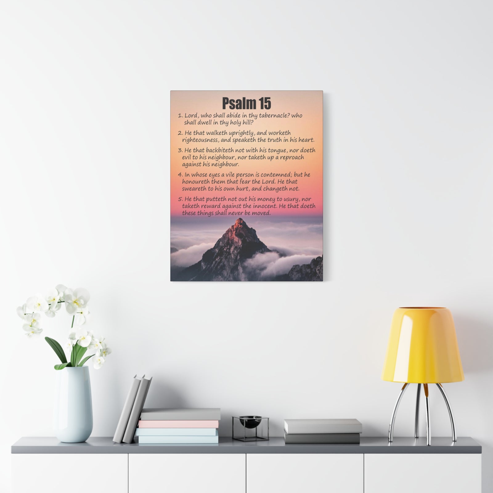Scripture Walls Abide in God's Sanctuary Psalm 15:2 Christian Wall Art Print Ready to Hang-Express Your Love Gifts