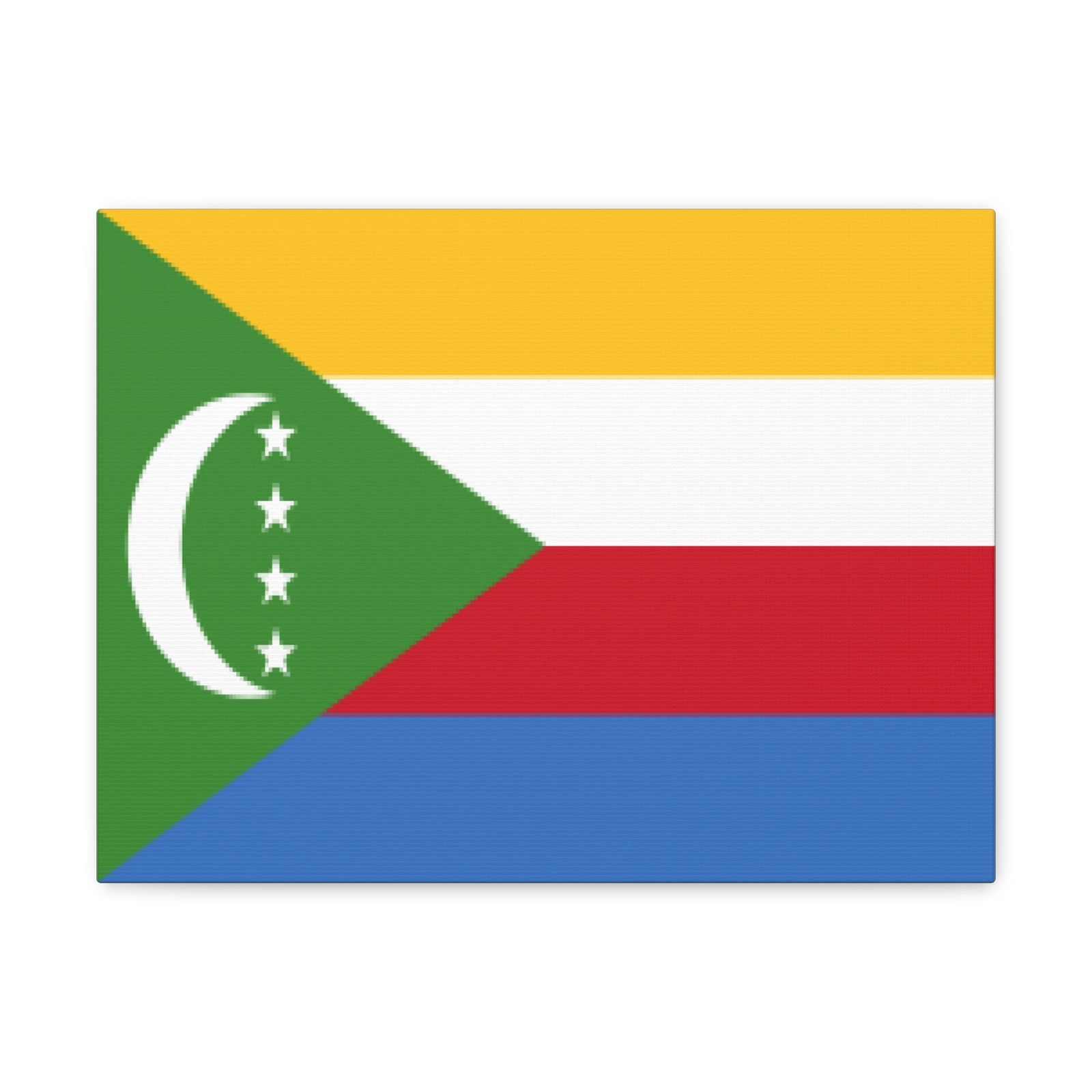 Comoros Country Flag Canvas Vibrant Wall Art Unframed Home Decor-Express Your Love Gifts