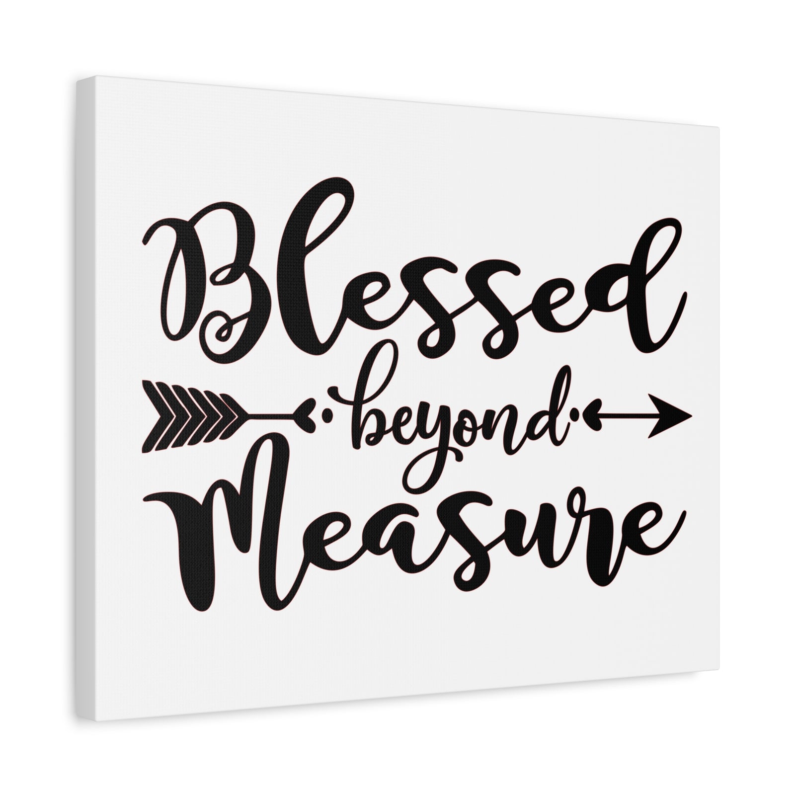Scripture Canvas Blessed Beyond Measure Psalm 31:19 Christian Wall Art Print Ready to Hang-Express Your Love Gifts