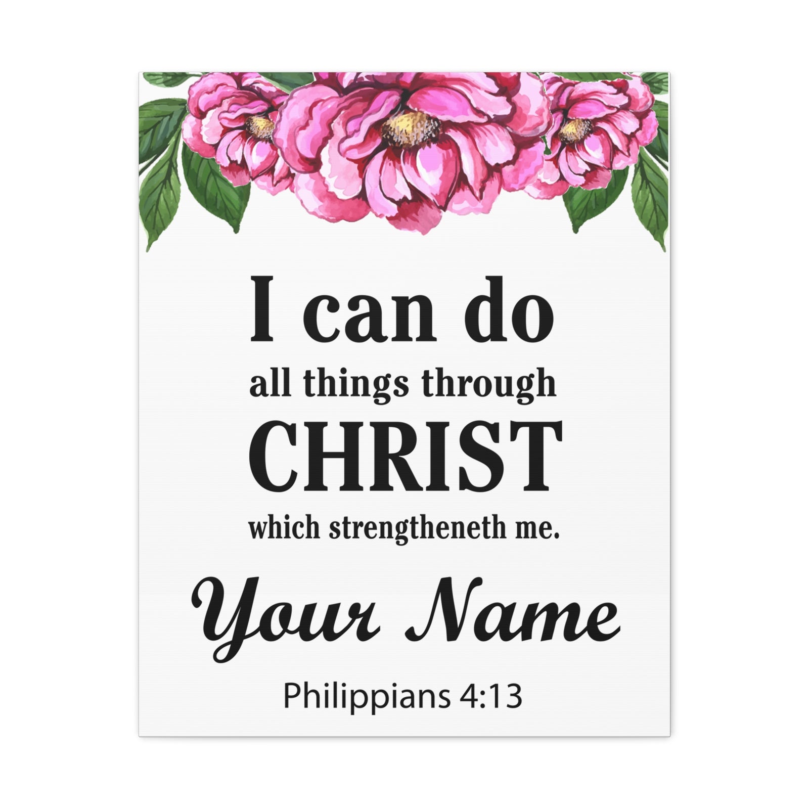 Personalized Philippians 4:13-Express Your Love Gifts