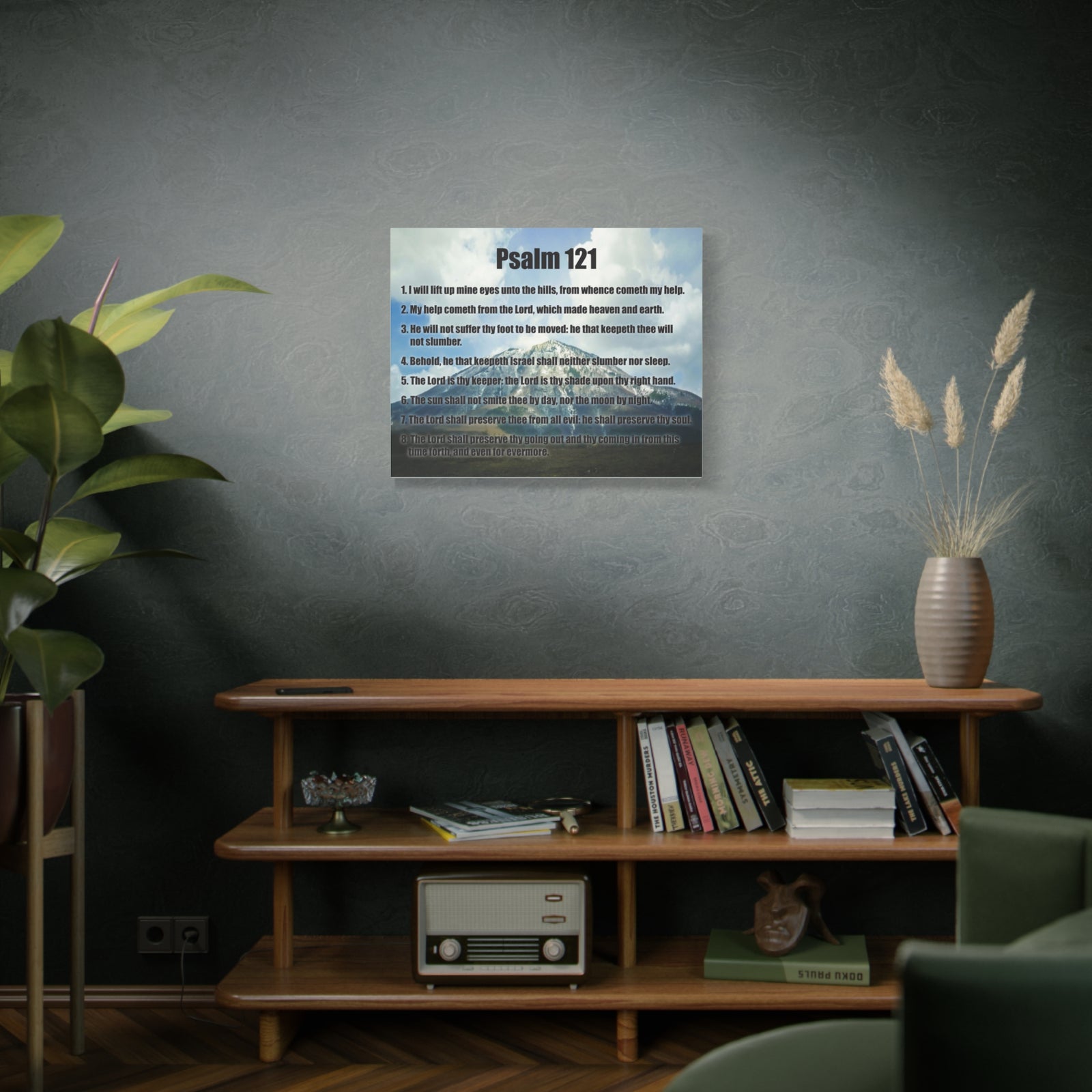 Scripture Walls God Watches Over You Psalm 121:7 Christian Wall Art Print Ready to Hang-Express Your Love Gifts