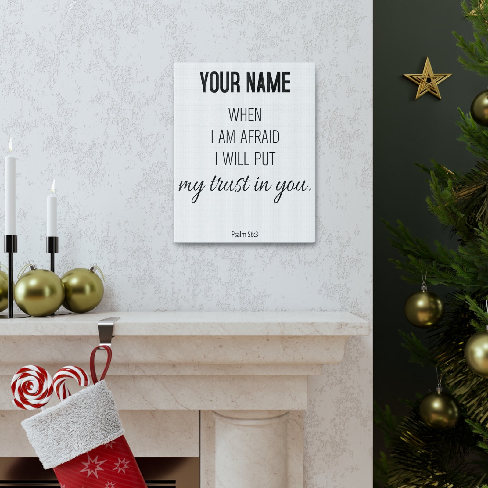 Personalized Psalm 56:3 I Will Put My Trust in You-Express Your Love Gifts