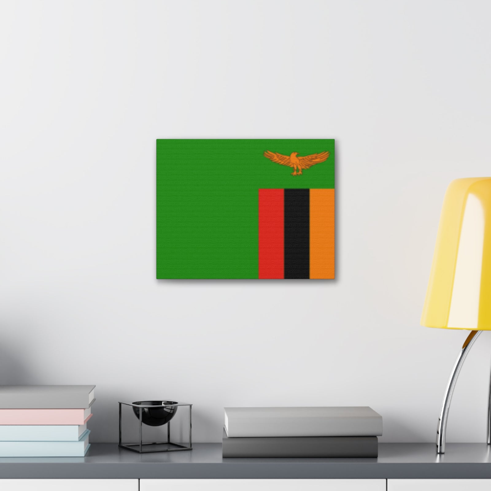 Zambia Country Flag Canvas Vibrant Wall Art Unframed Home Decor-Express Your Love Gifts