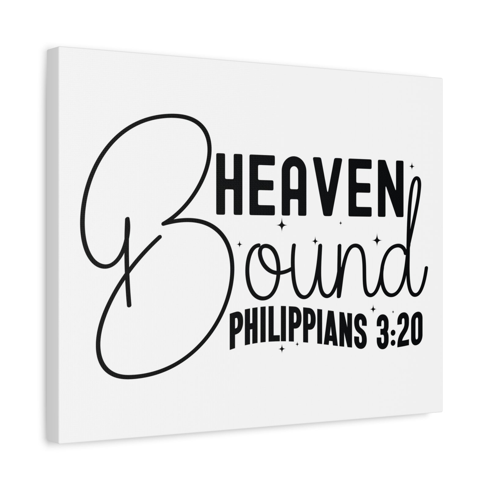 Scripture Walls Philippians 3:20 I am Heaven Bound Bible Verse Canvas Christian Wall Art Ready to Hang Unframed-Express Your Love Gifts