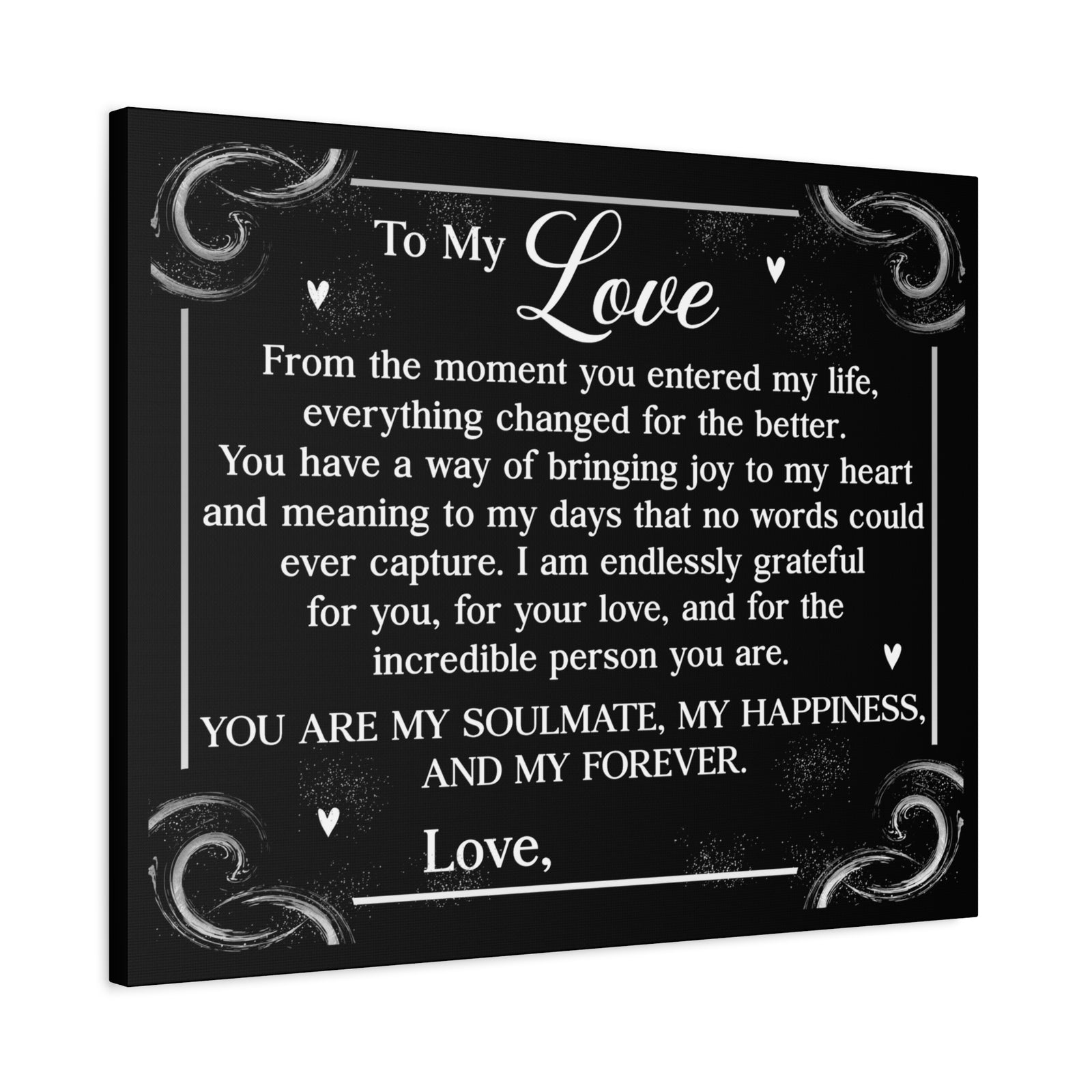 Personalized You Are My Soulmate Romantic Inspirational Print Ready to Hang Artwork Unframed-Express Your Love Gifts