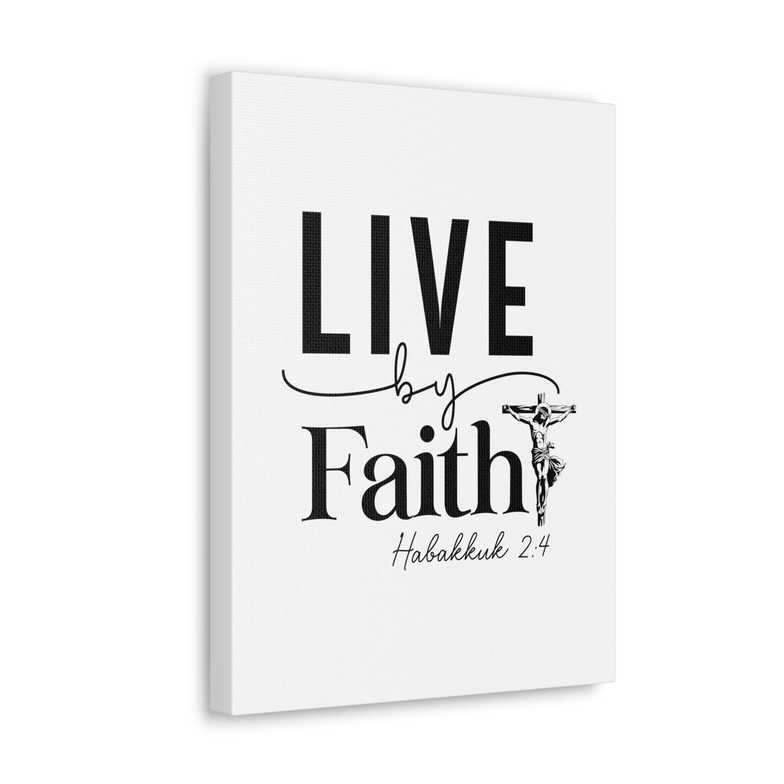 Scripture Walls Scripture Walls Live By Faith Bible Verse Canvas Christian Wall Art Ready to Hang Unframed-Express Your Love Gifts