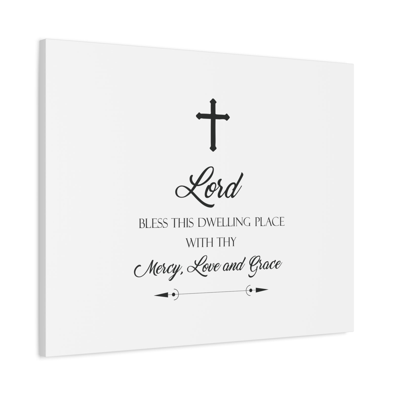 Scripture Canvas Lord Bless This Dwelling Place Psalm 23:6 Christian Wall Art Bible Verse Print Ready to Hang-Express Your Love Gifts