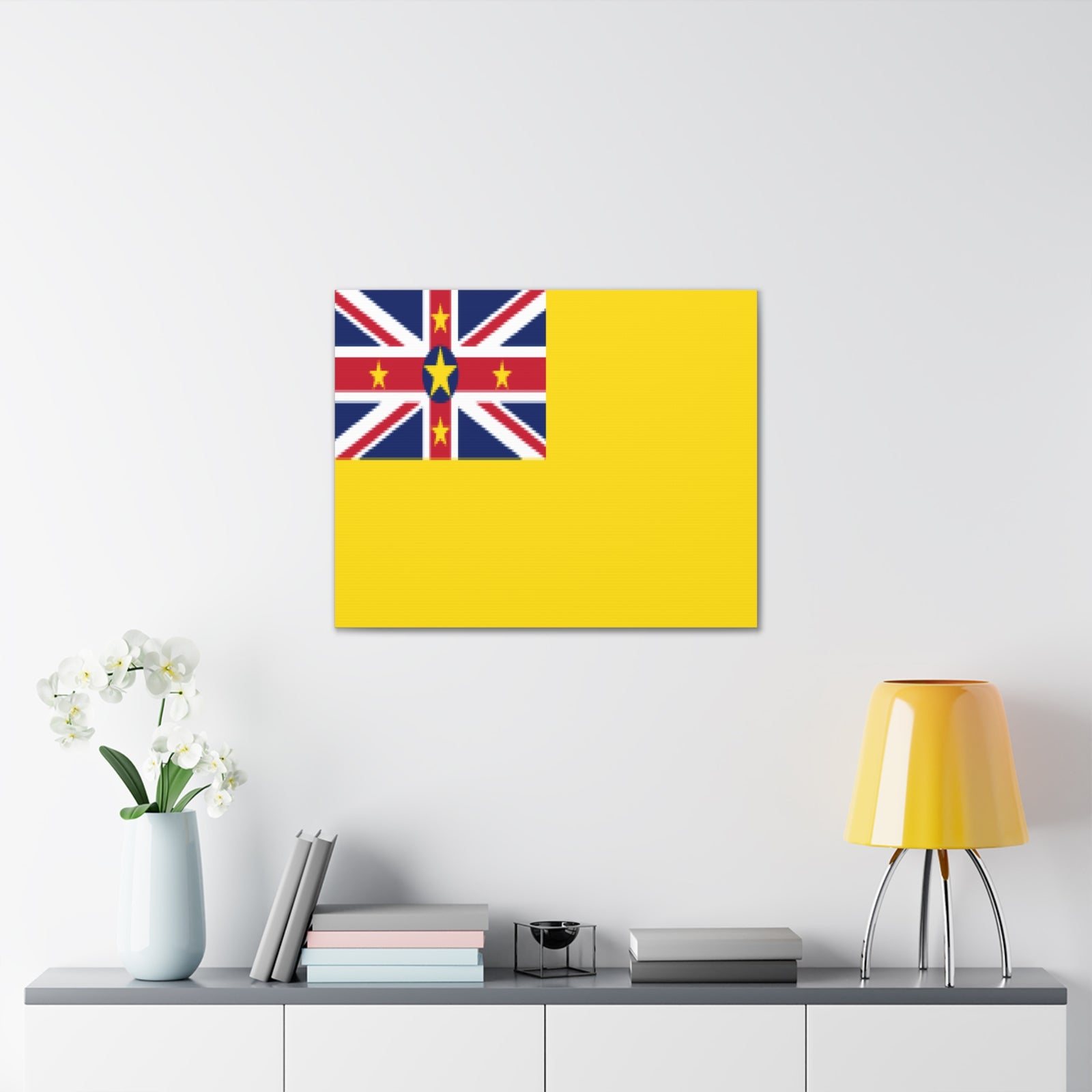 Niue Country Flag Canvas Vibrant Wall Art Unframed Home Decor-Express Your Love Gifts