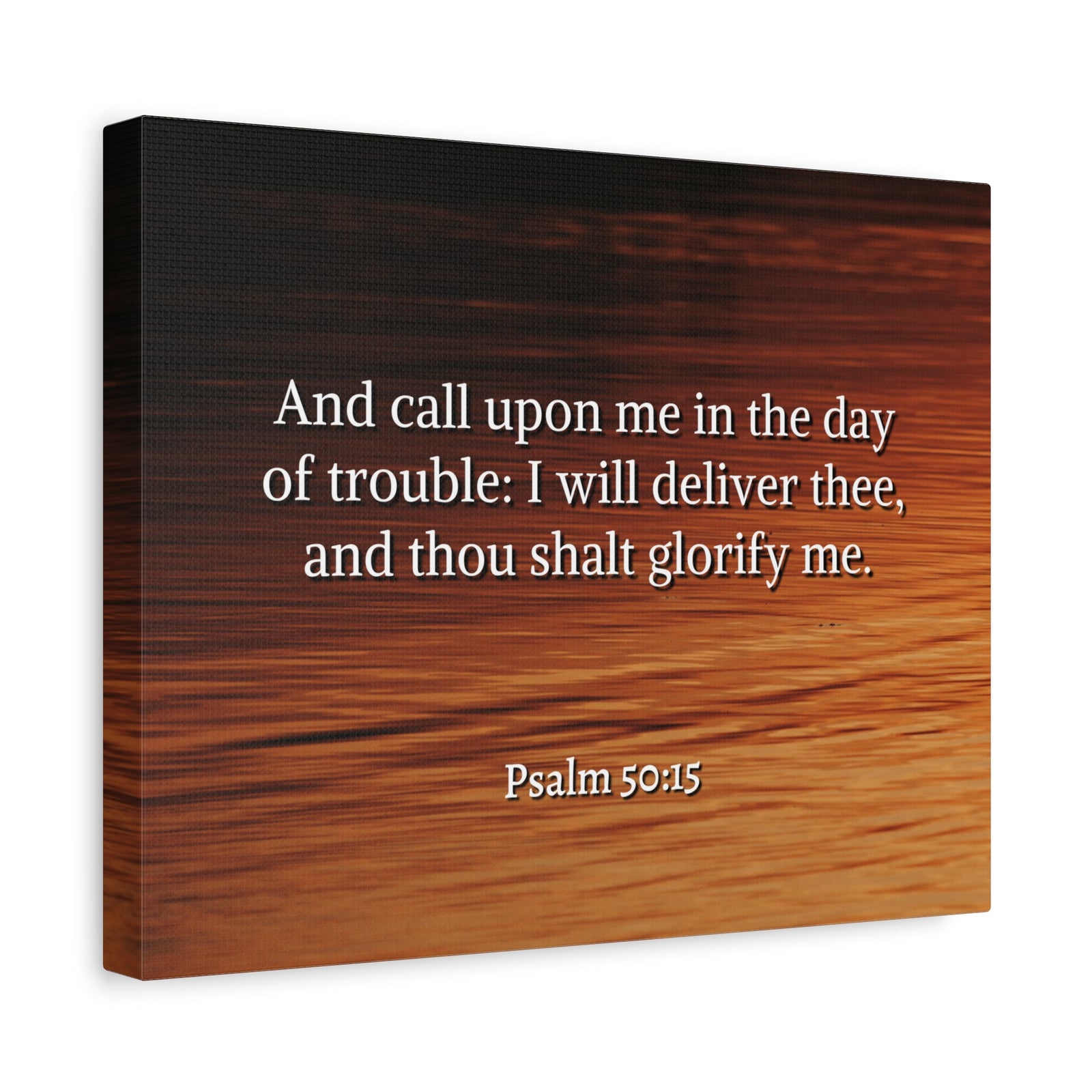 Scripture Walls Call On Me Psalm 50:15 Bible Verse Canvas Christian Wall Art Ready to Hang-Express Your Love Gifts