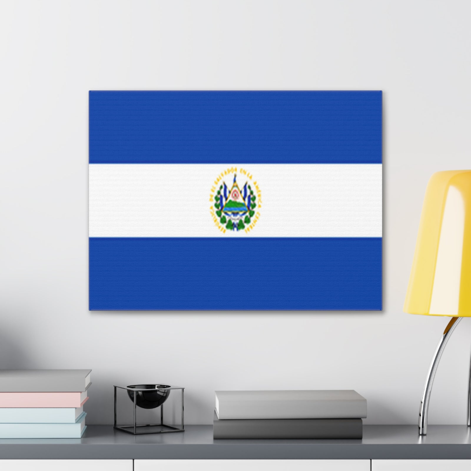 El Salvador Country Flag Canvas Vibrant Wall Art Unframed Home Decor-Express Your Love Gifts
