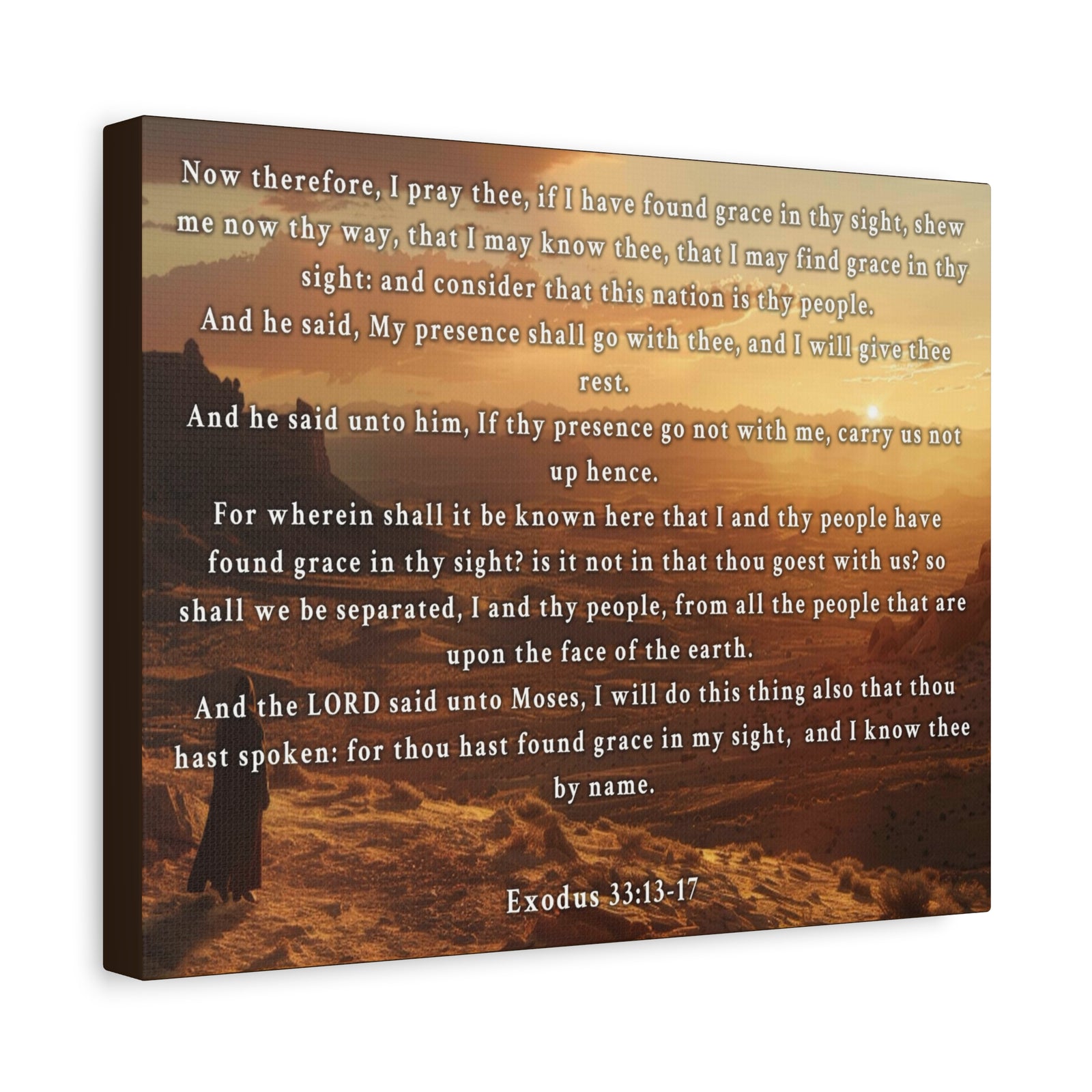 Scripture Walls Exodus 33:13-17 KJV Christian Wall Art Print Ready to Hang Unframed-Express Your Love Gifts