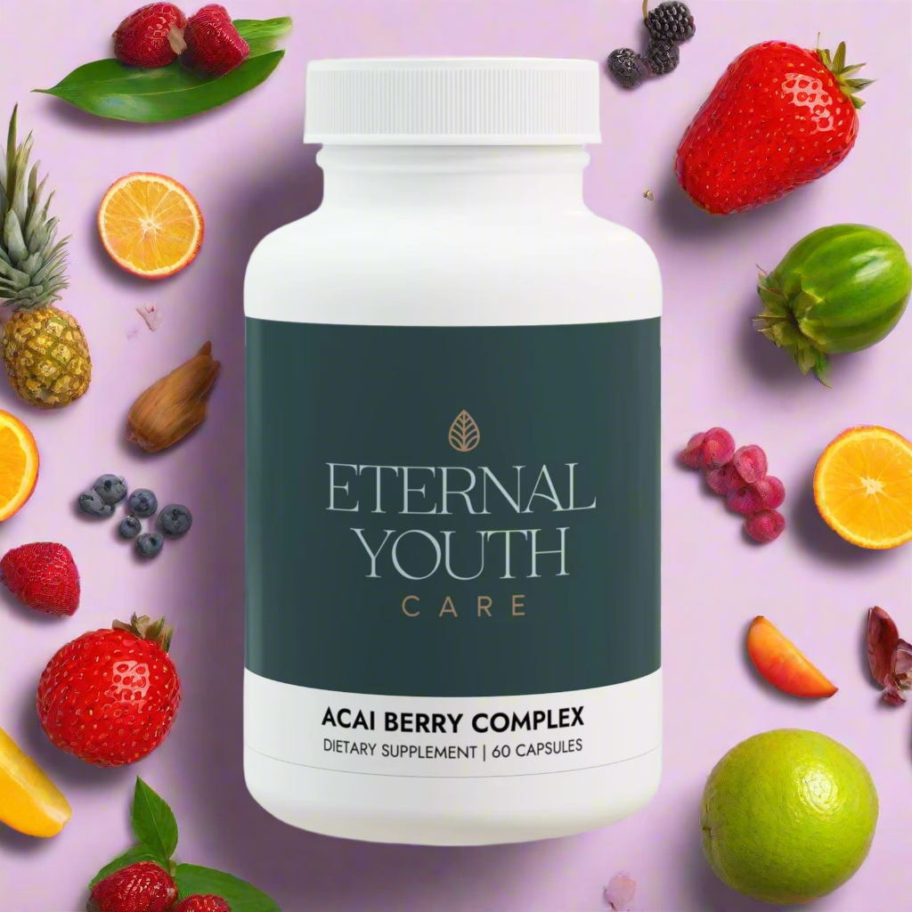 Eternal Youth Acai Berry Complex Supplement – Digestive Health & Regularity Support Non-GMO, Vegan (60 Capsules)-Express Your Love Gifts