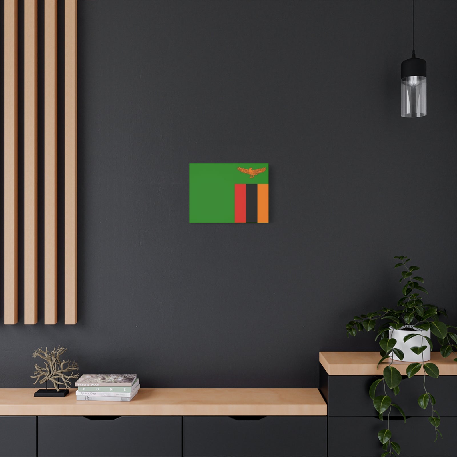Zambia Country Flag Canvas Vibrant Wall Art Unframed Home Decor-Express Your Love Gifts