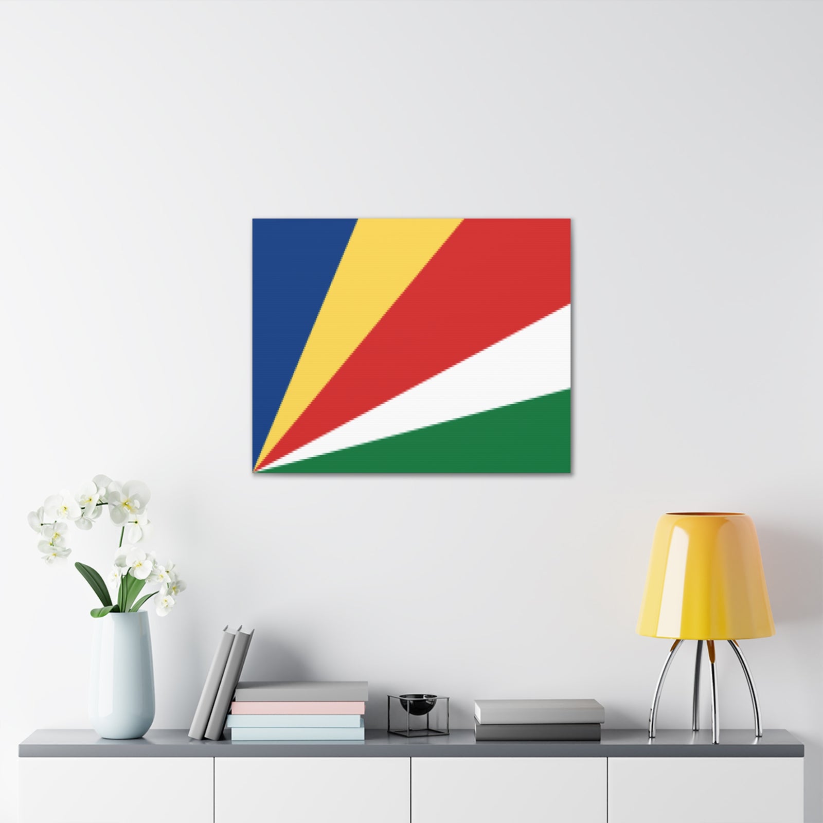 Seychelles Country Flag Canvas Vibrant Wall Art Unframed Home Decor-Express Your Love Gifts
