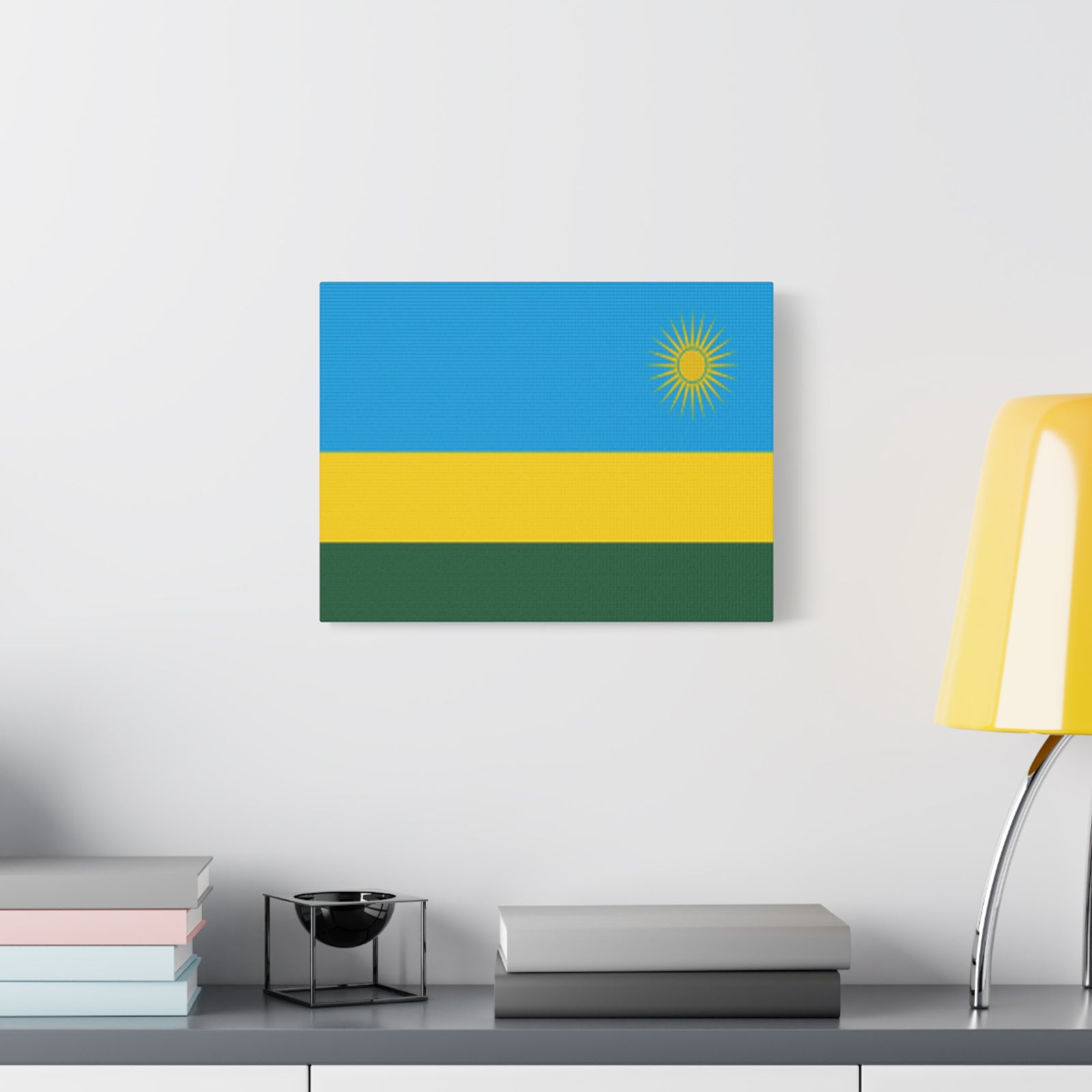 Rwanda Country Flag Canvas Vibrant Wall Art Unframed Home Decor-Express Your Love Gifts