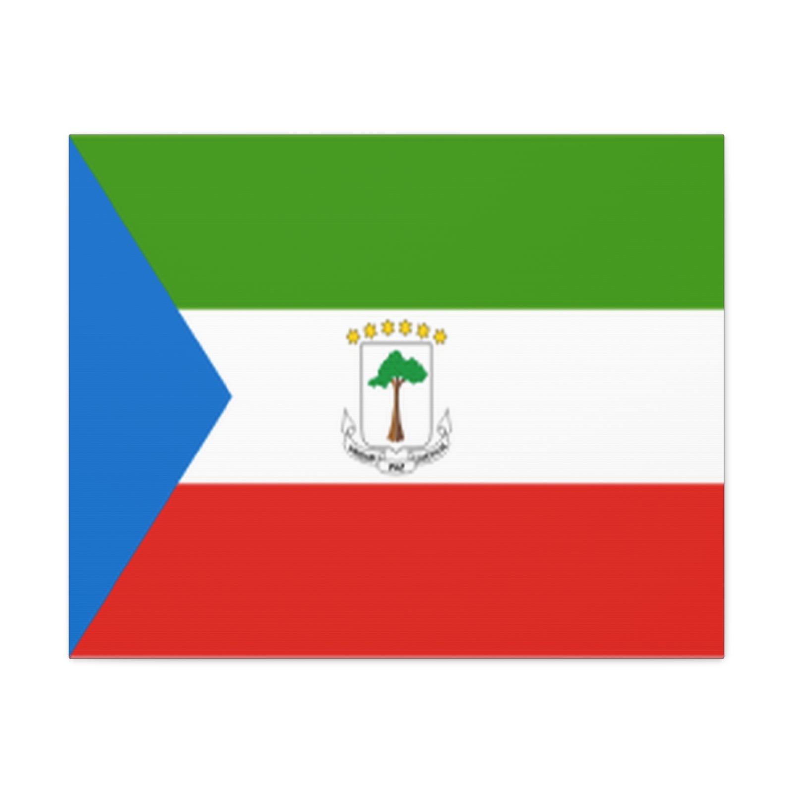 Equatorial Guinea Country Flag Canvas Vibrant Wall Art Unframed Home Decor-Express Your Love Gifts