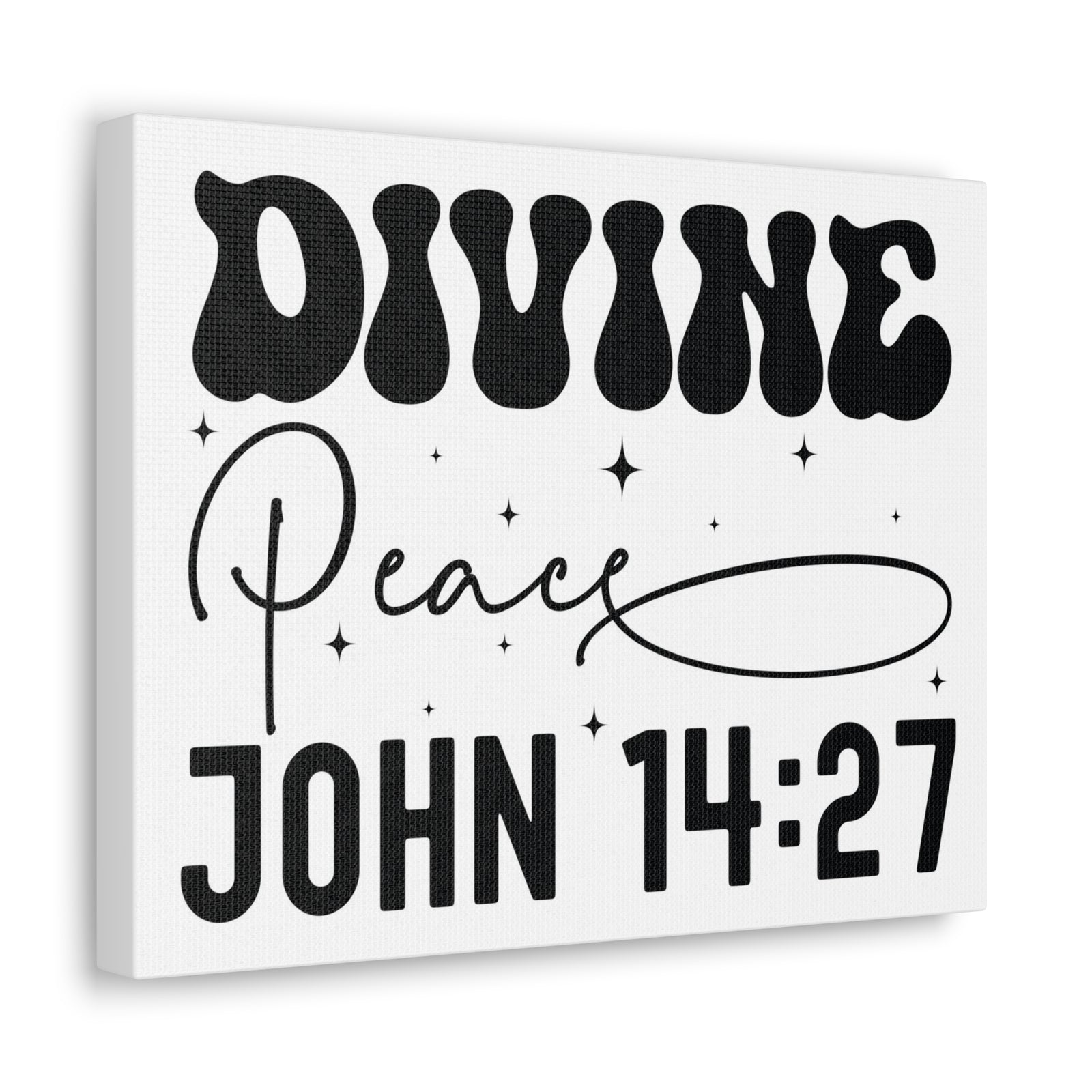 Scripture Walls John 14:27 Divine Peace Bible Verse Canvas Christian Wall Art Ready to Hang Unframed-Express Your Love Gifts