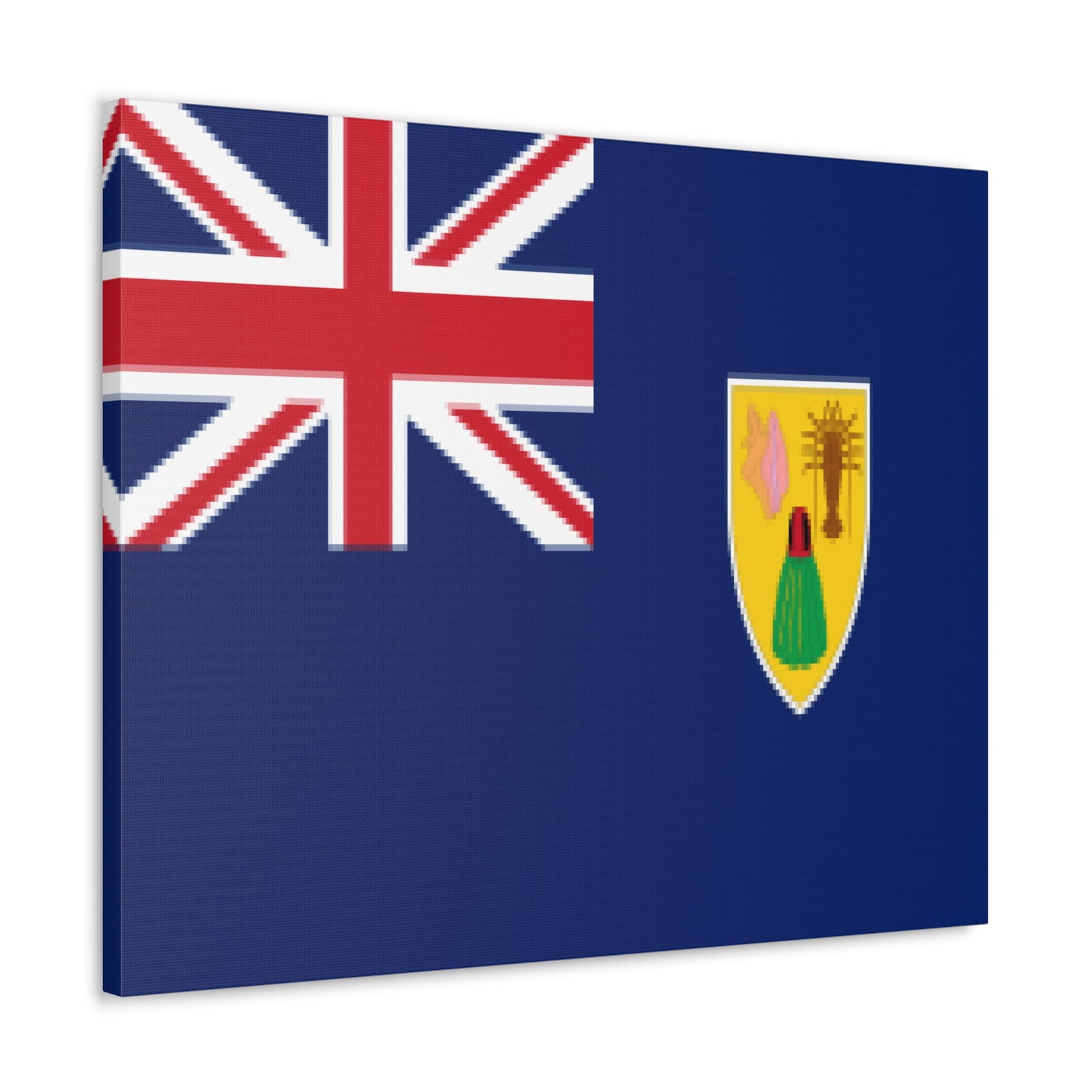 Turks and Caicos Islands Country Flag Canvas Vibrant Wall Art Unframed Home Decor-Express Your Love Gifts