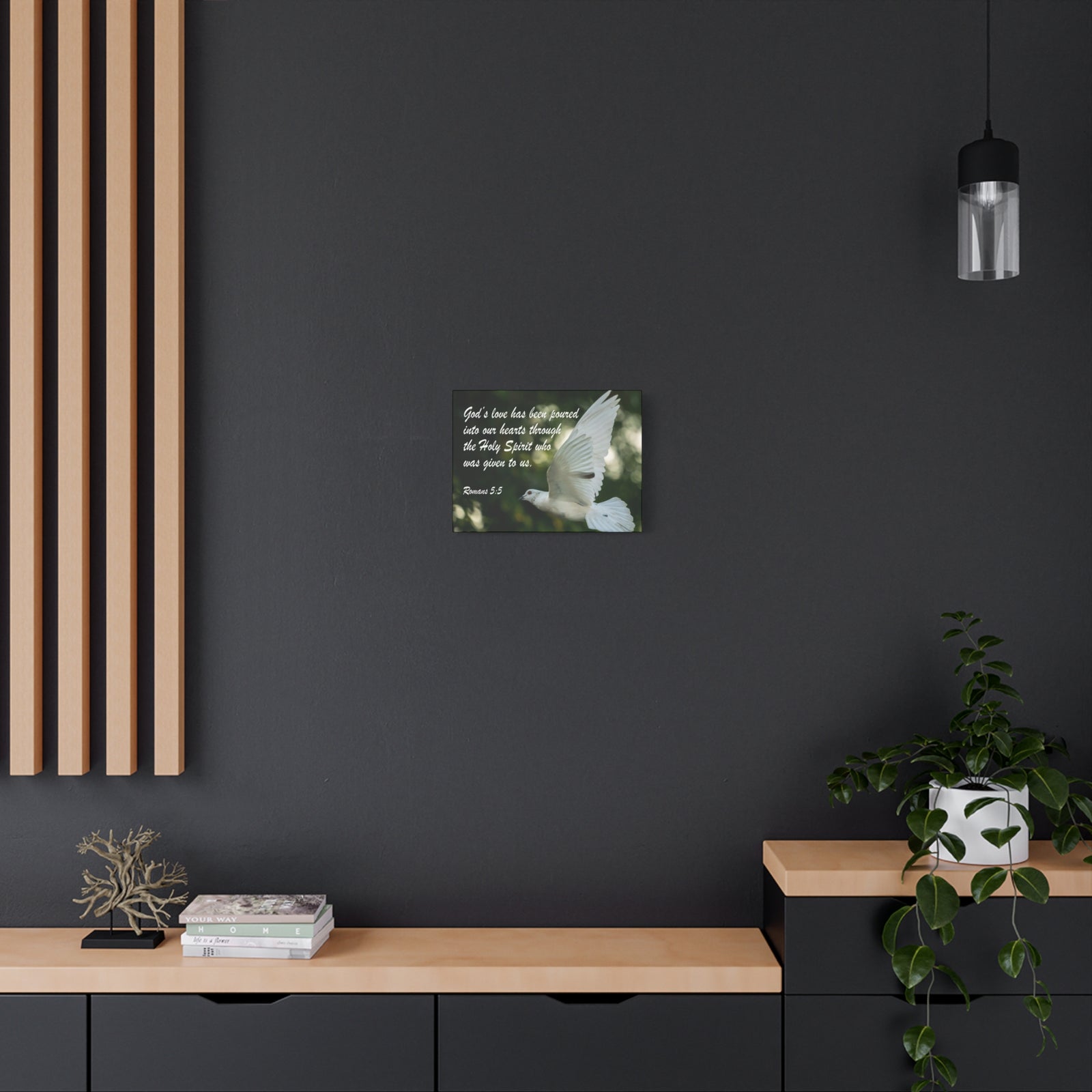 Scripture Canvas God's Love Psalm 103:8 Christian Wall Art Bible Verse Print Ready to Hang-Express Your Love Gifts