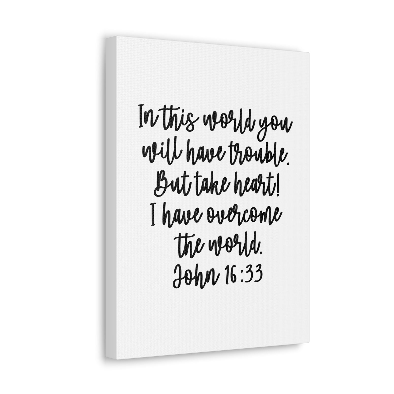 Scripture Walls John 16:13 But Take Heart Bible Verse Canvas Christian Wall Art Ready to Hang Unframed-Express Your Love Gifts