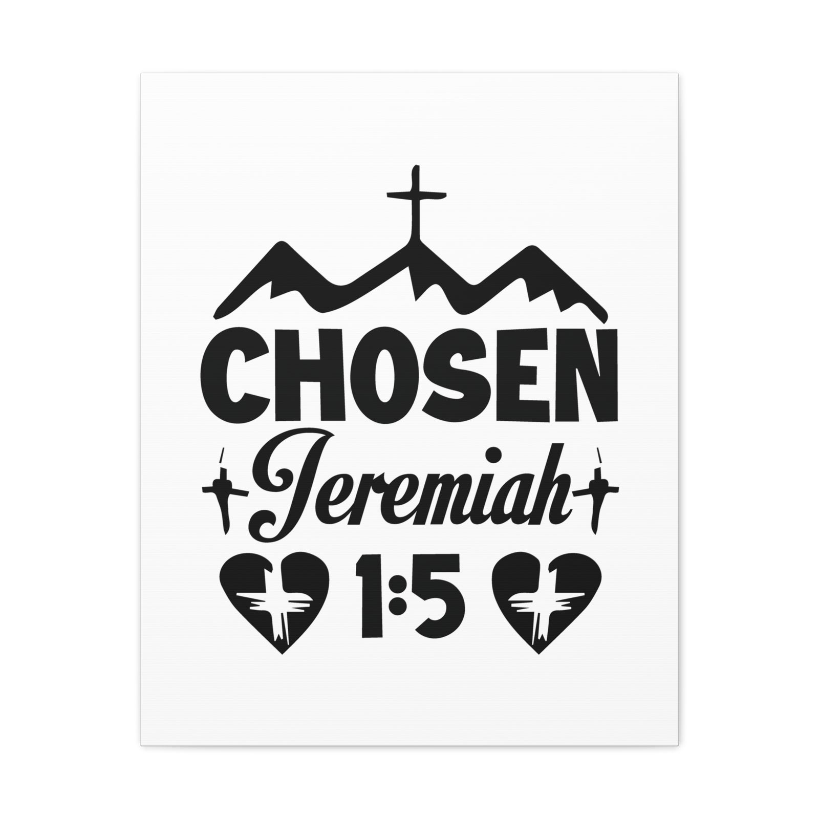 Scripture Walls Jeremiah 1:5 Chosen Bible Verse Canvas Christian Wall Art Ready to Hang Unframed-Express Your Love Gifts