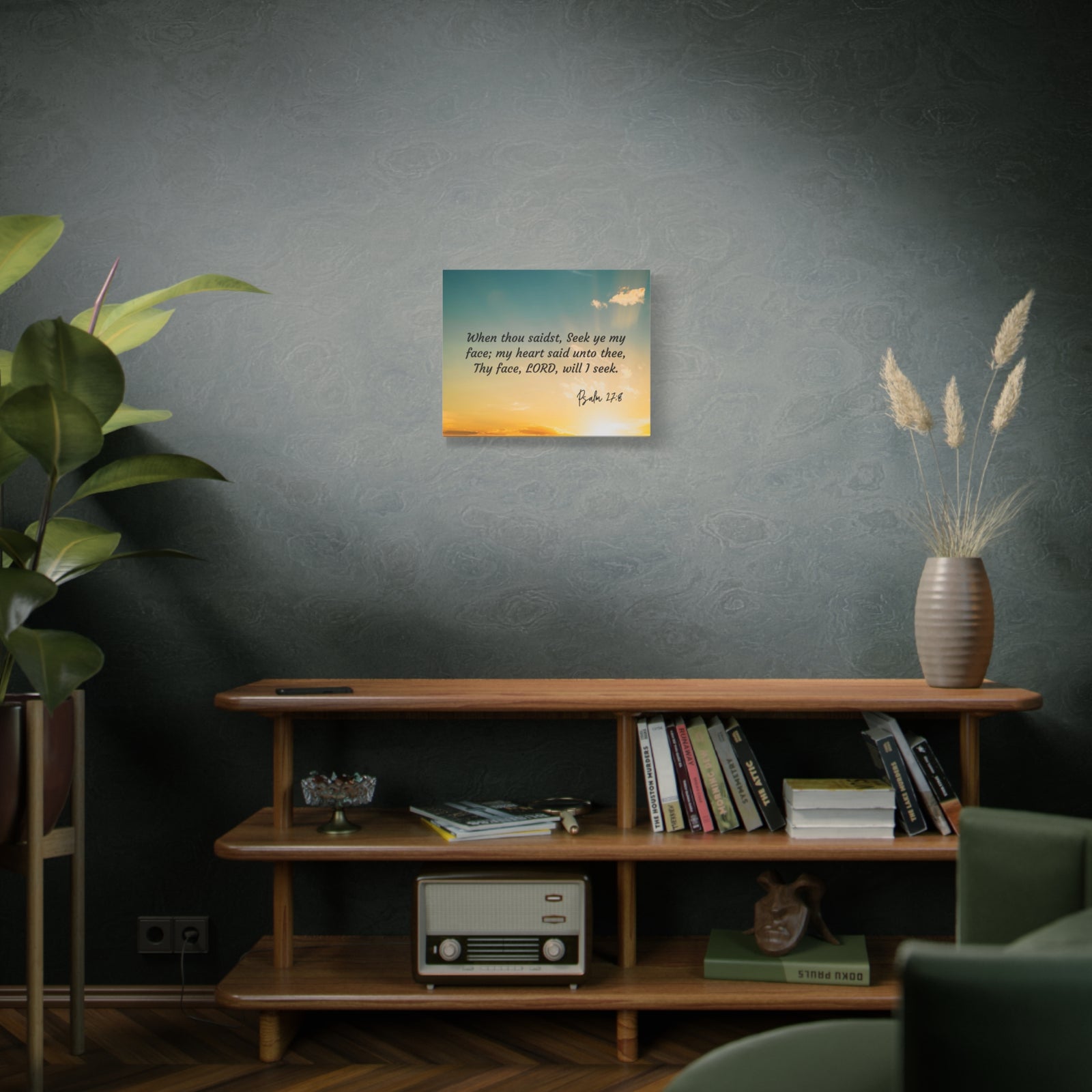 Scripture Walls Seek Psalms 27:8 Bible Verse Canvas Christian Wall Art Ready to Hang-Express Your Love Gifts