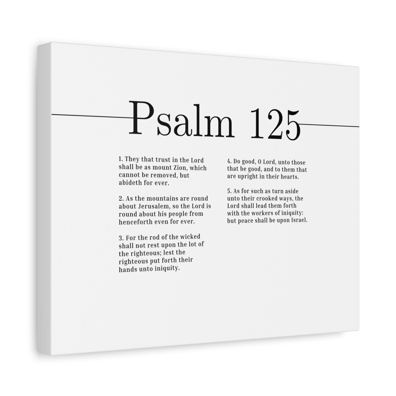 Scripture Canvas Do Good, O Lord Psalm 125 Christian Wall Art Bible Verse Print Ready to Hang-Express Your Love Gifts