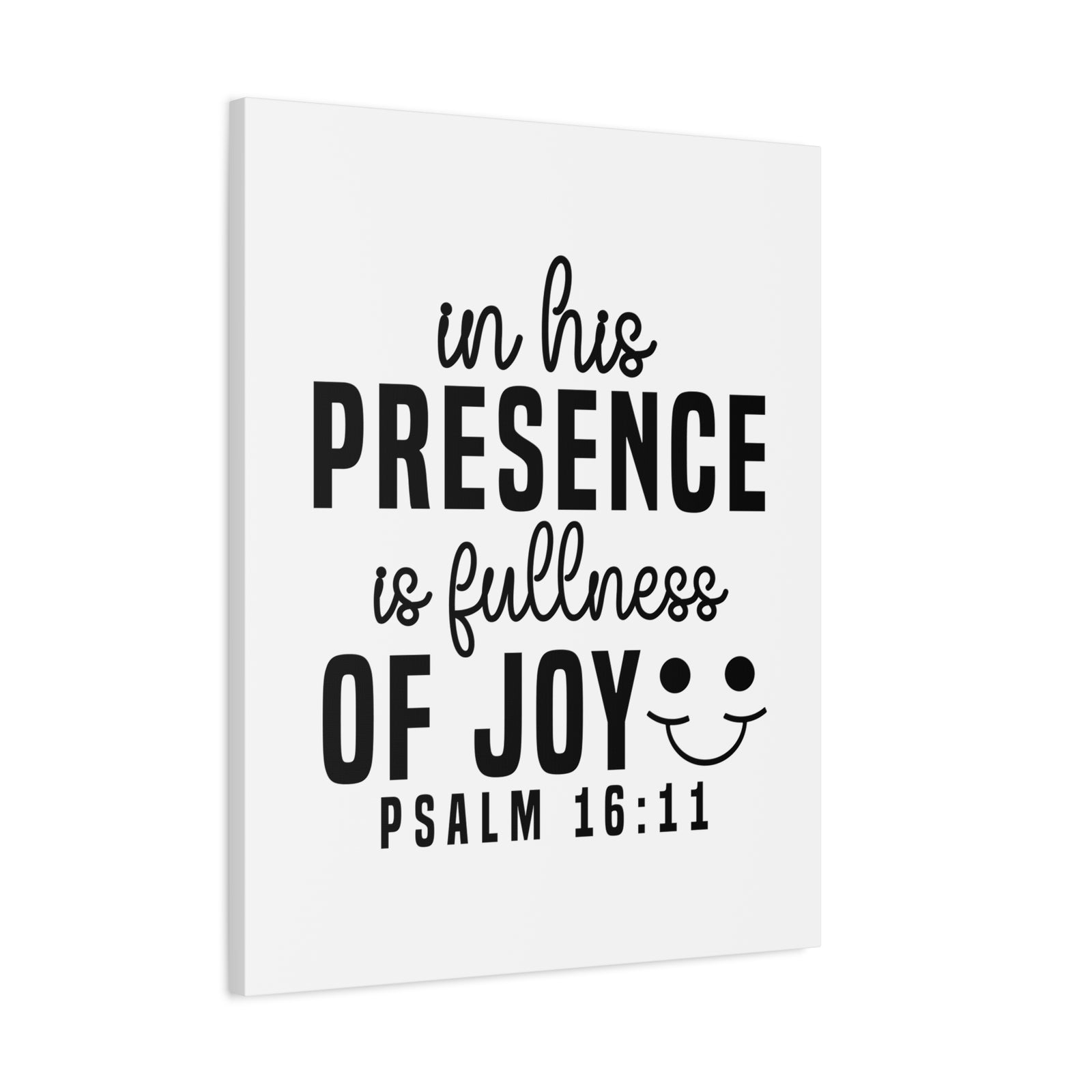 Scripture Walls Psalm 16:11 In His Presence Bible Verse Canvas Christian Wall Art Ready to Hang Unframed-Express Your Love Gifts