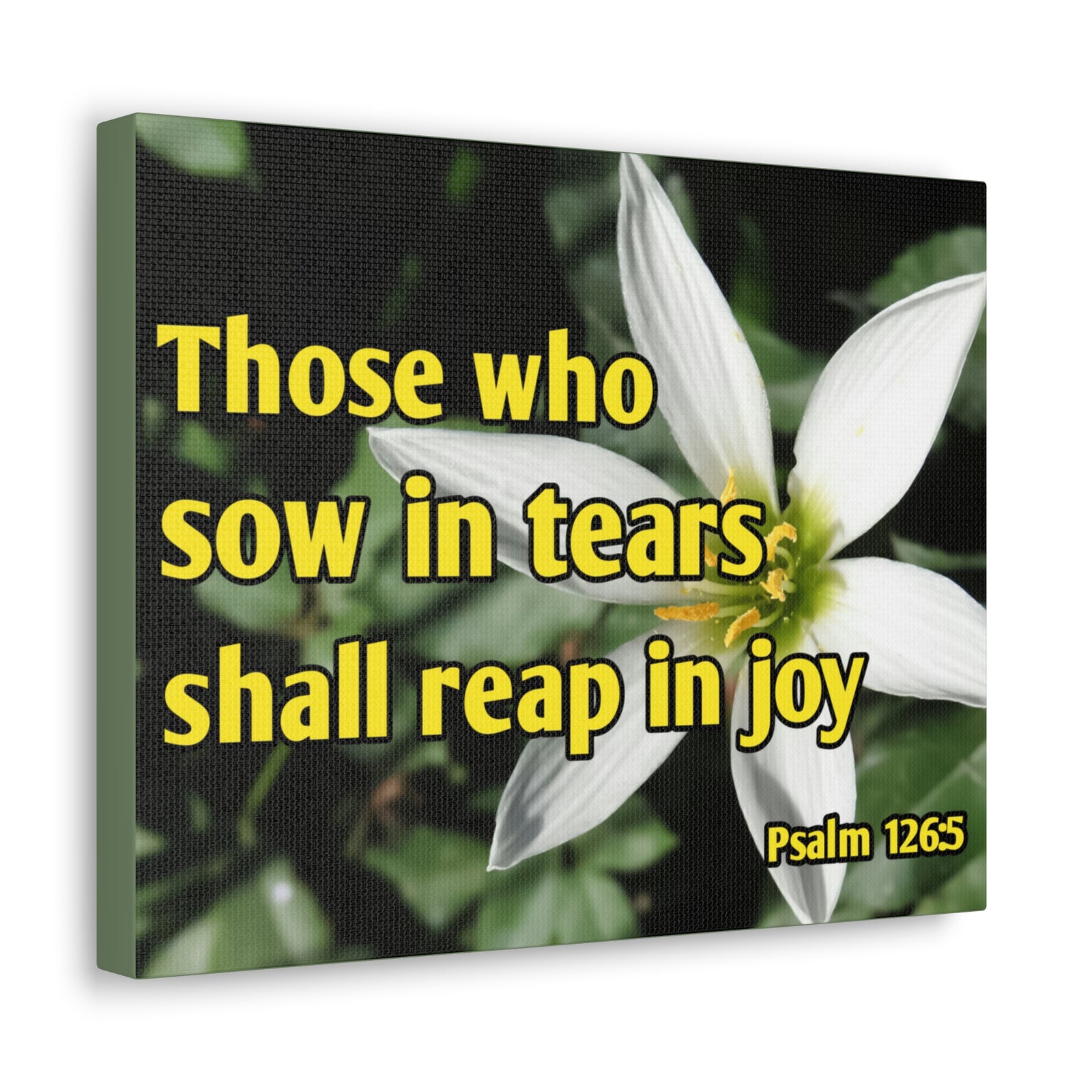 Scripture Walls Shall Reap In Joy Psalm 126:5 Bible Verse Canvas Christian Wall Art Ready to Hang-Express Your Love Gifts