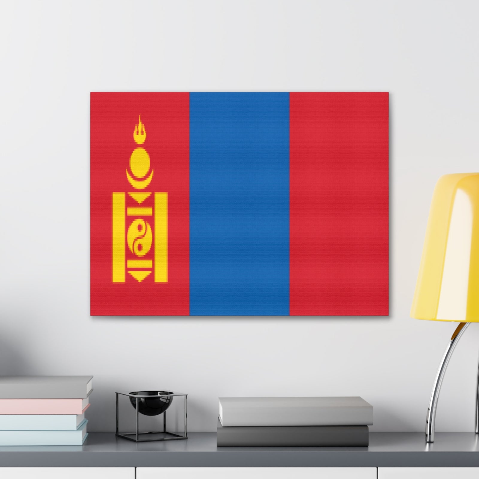 Mongolia Country Flag Canvas Vibrant Wall Art Unframed Home Decor-Express Your Love Gifts