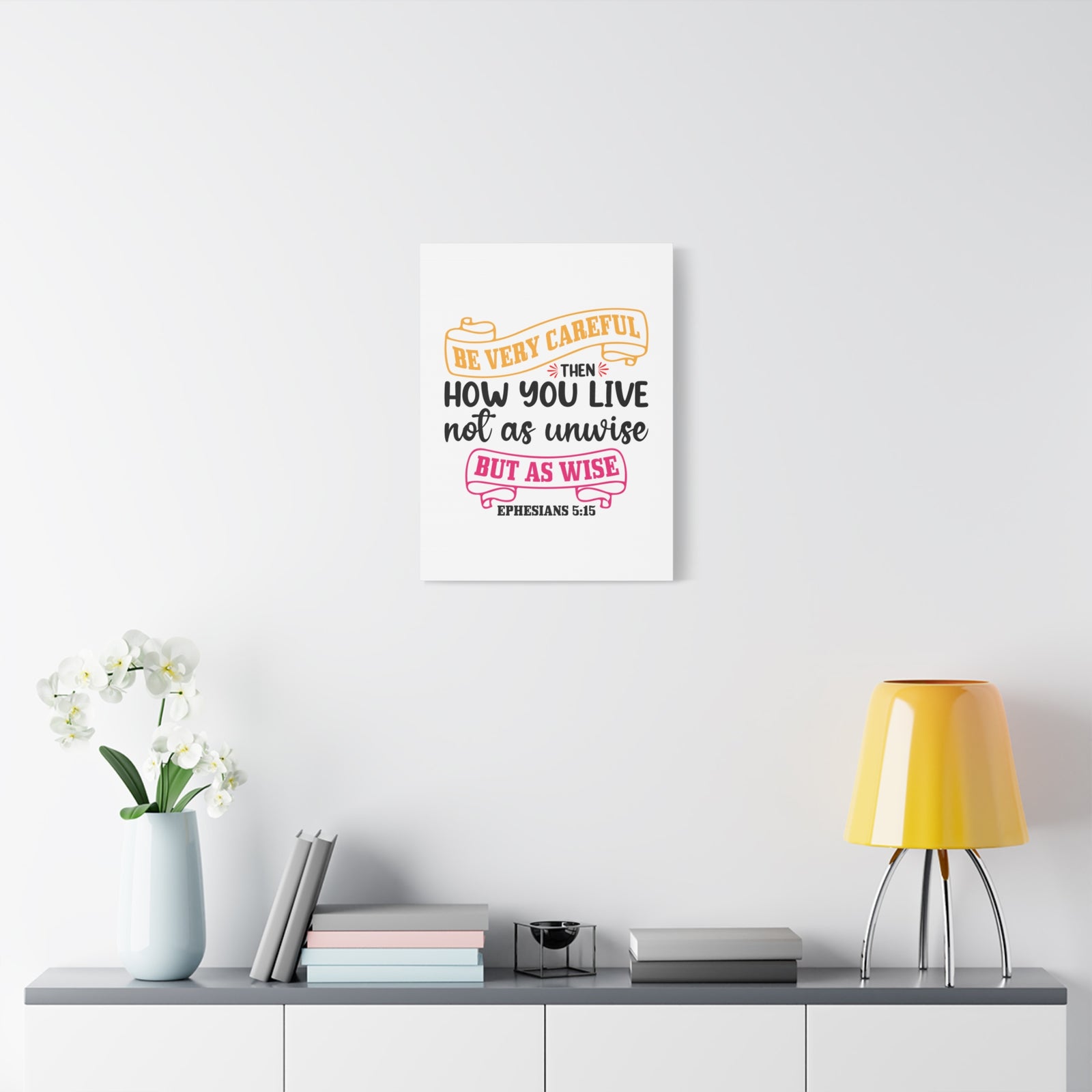 Scripture Canvas As Wise Ephesians 5:15 Christian Wall Art Bible Verse Print Ready to Hang-Express Your Love Gifts